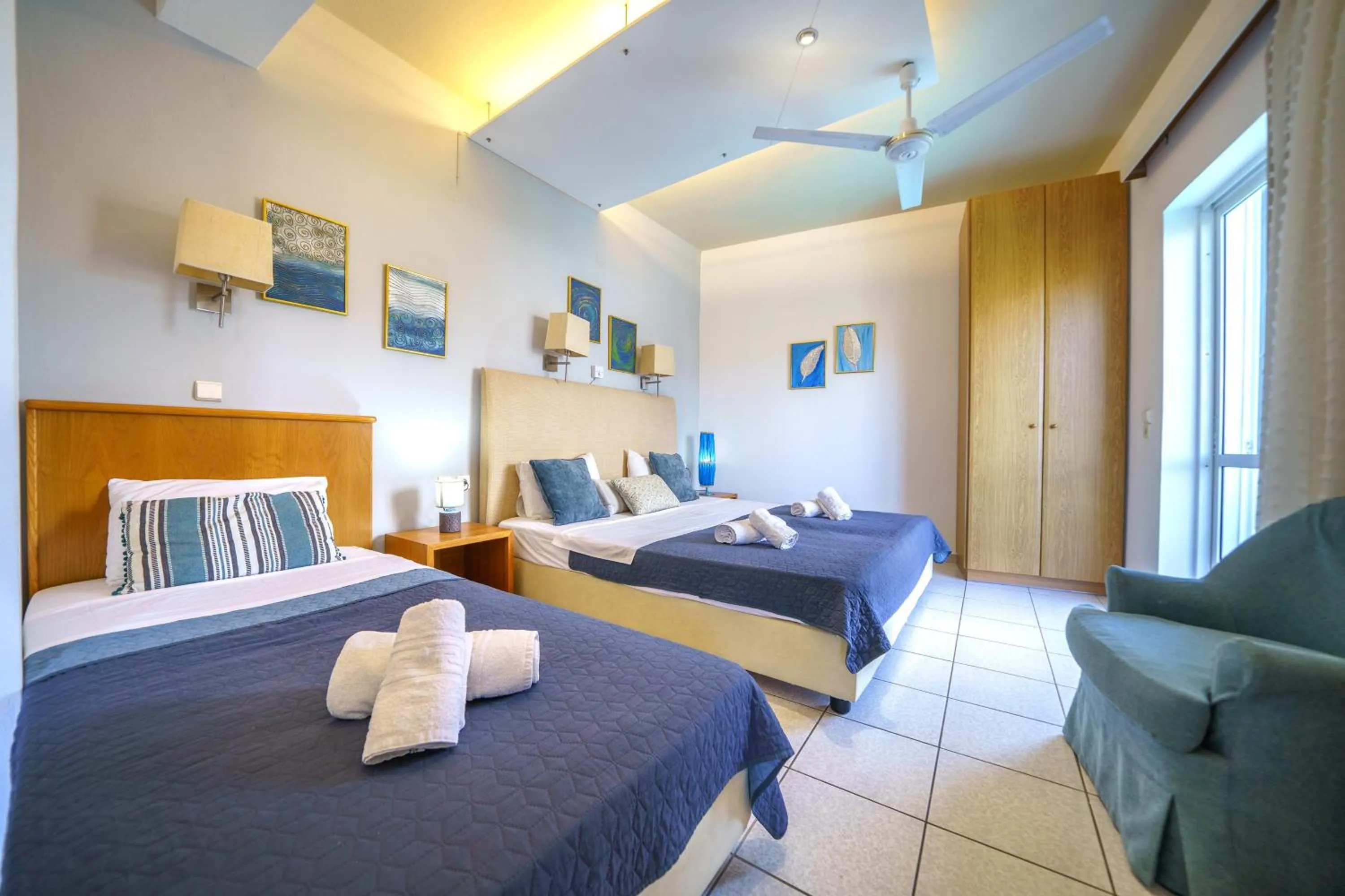 Bedroom, Bed in RODI BLUE apartments