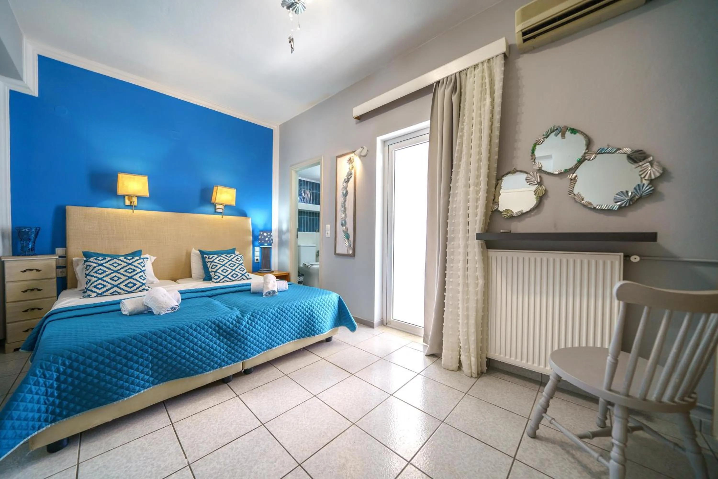 Bed in RODI BLUE apartments