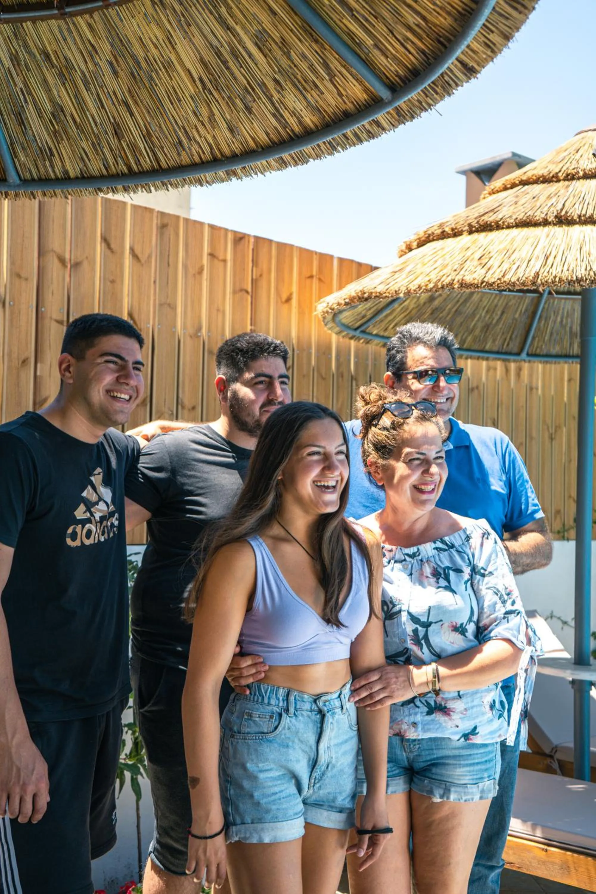 Family in RODI BLUE apartments
