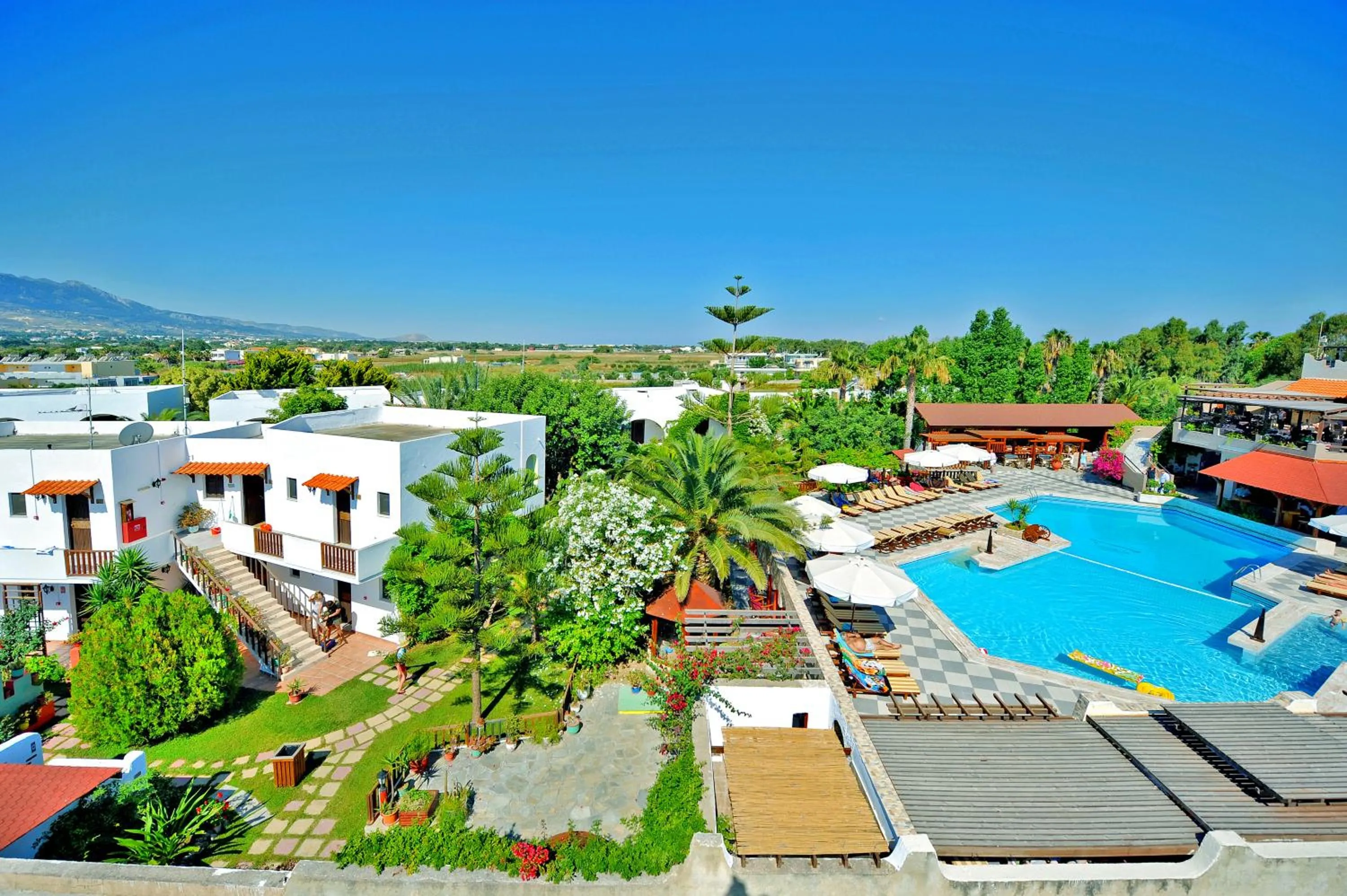 Pool view in Gaia Garden