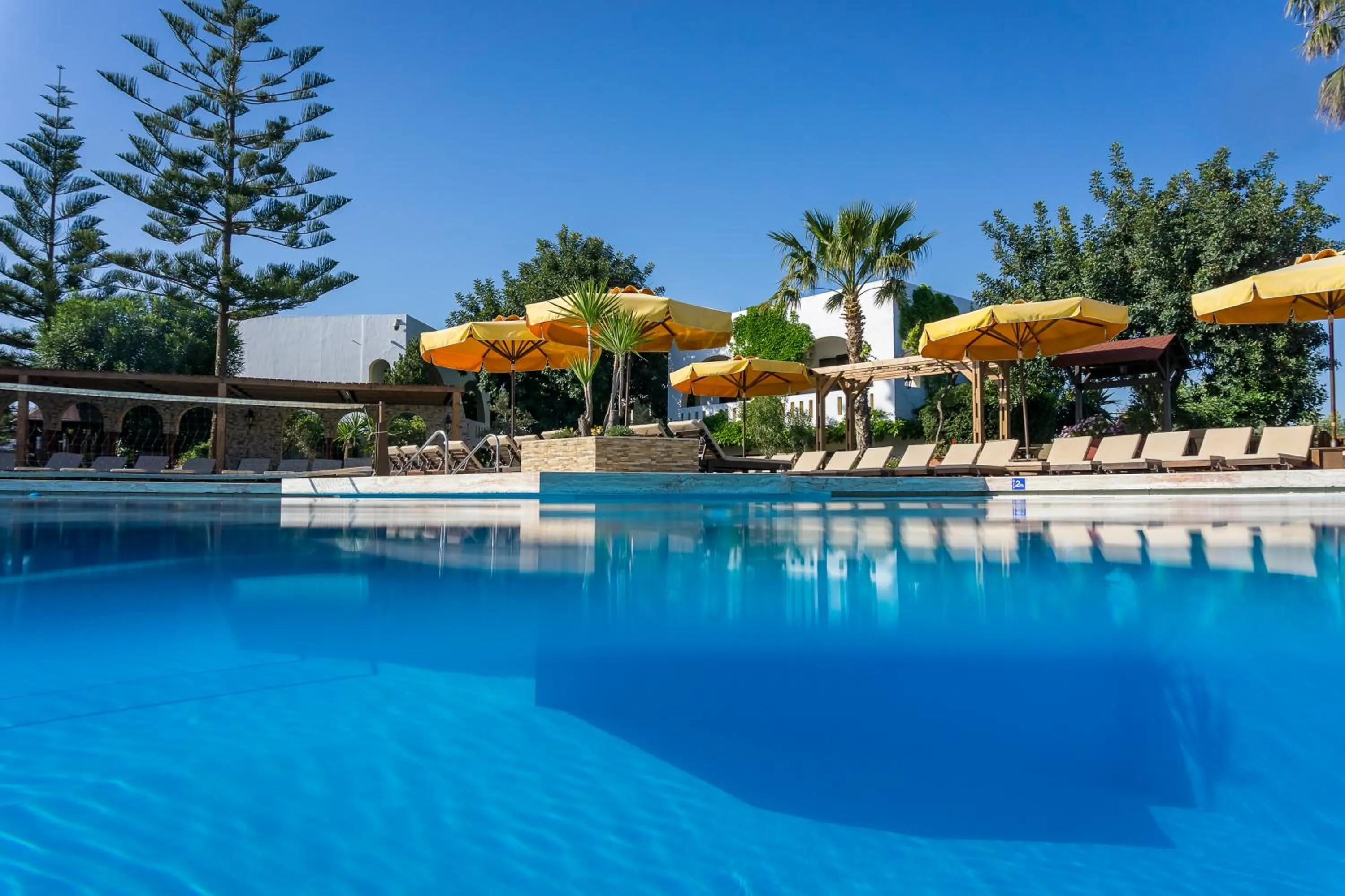 Pool view in Gaia Garden