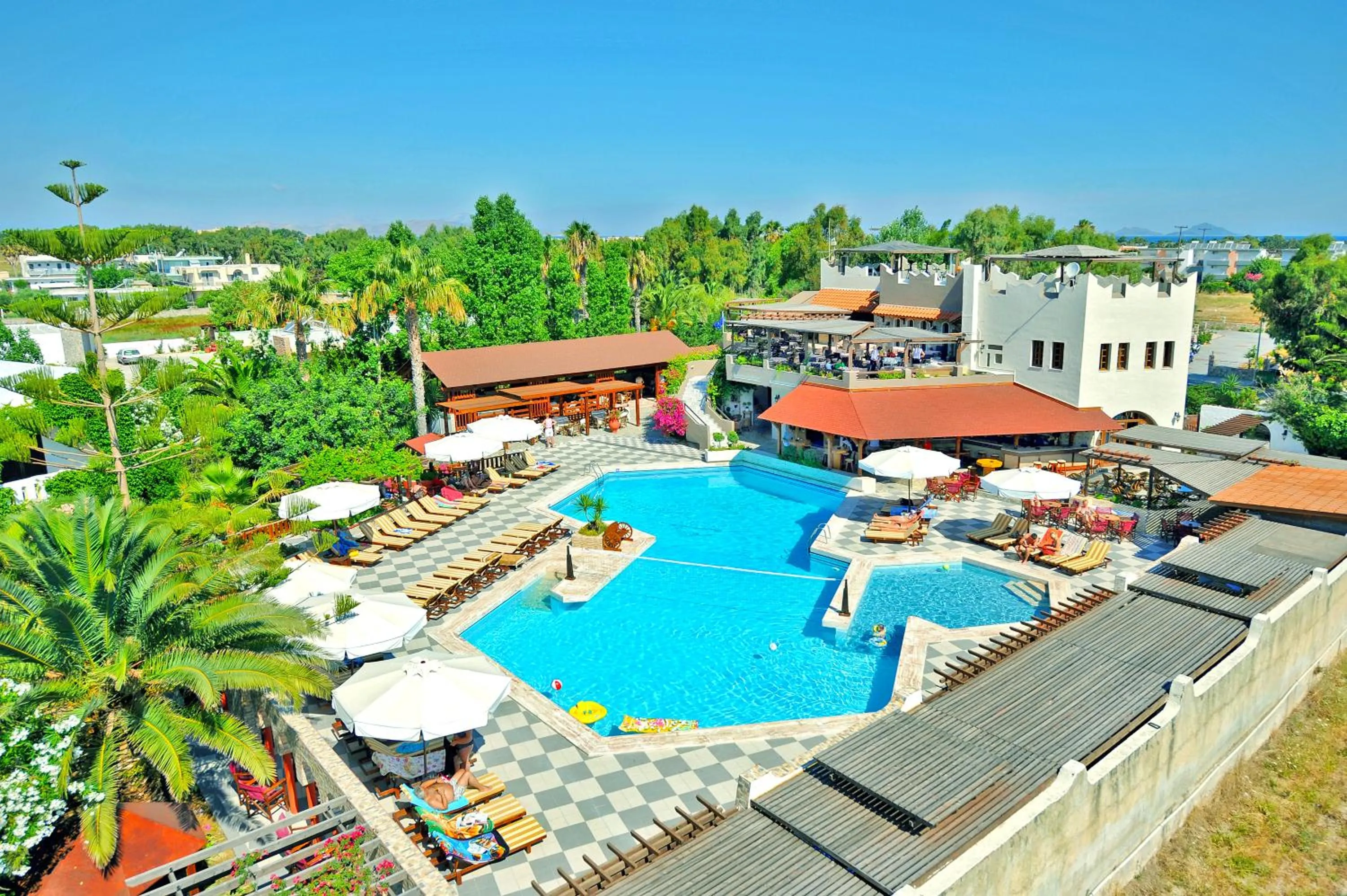 Pool view in Gaia Garden