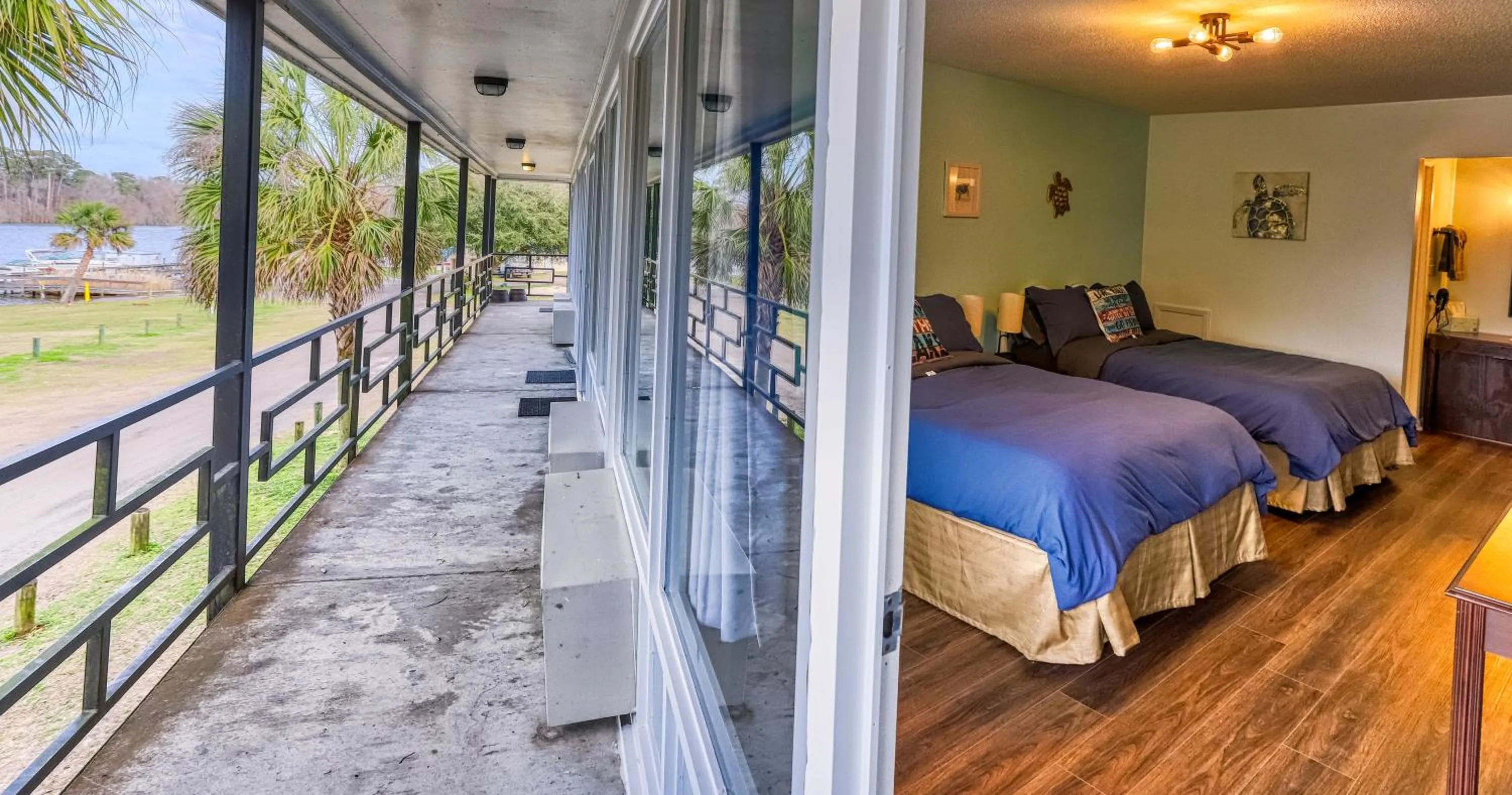 Bed in Bells Marina & Fishing Resort - Santee Lake Marion by I95 - Family Adventure, Pets on Request!