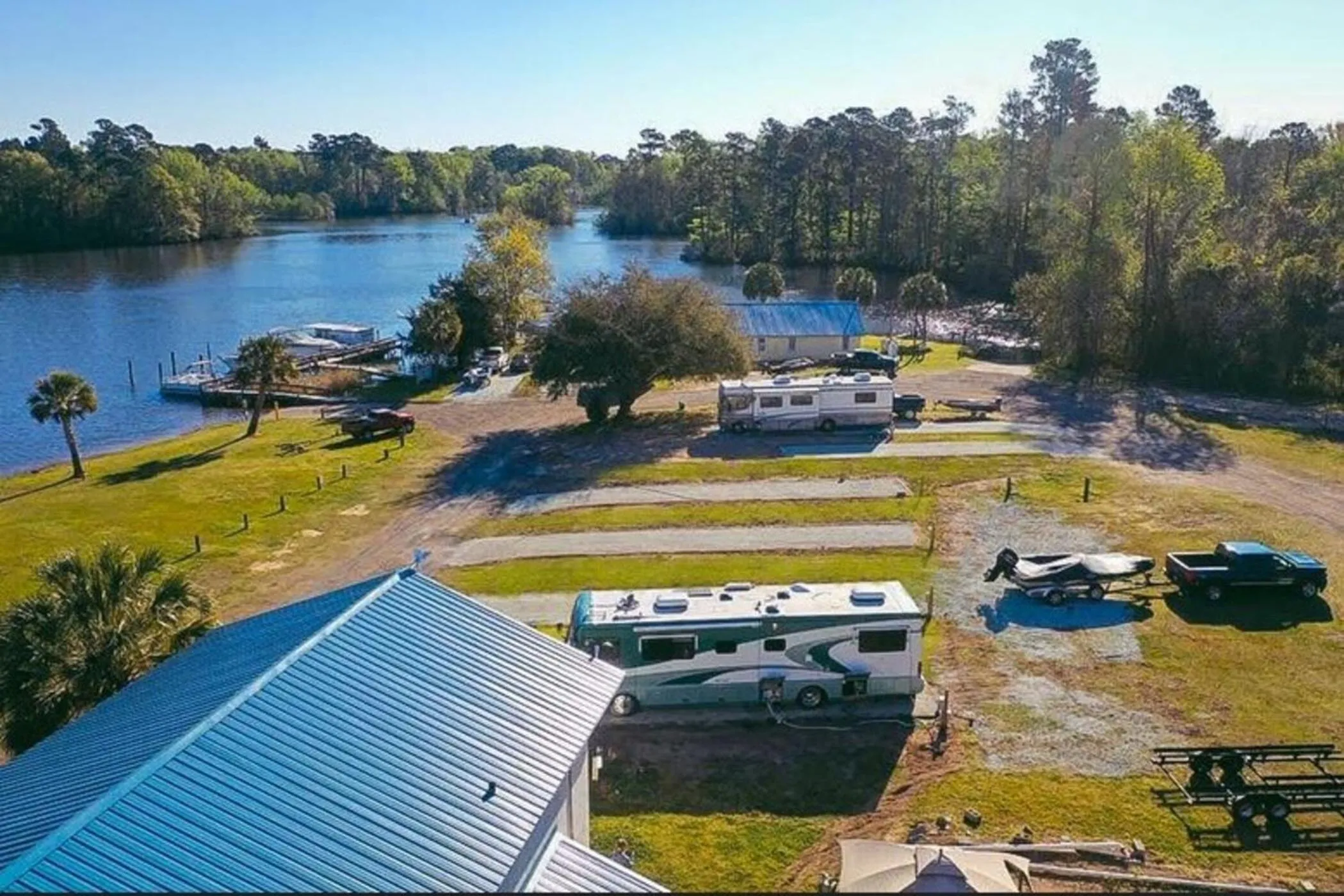 View (from property/room) in Bells Marina & Fishing Resort - Santee Lake Marion by I95 - Family Adventure, Pets on Request!