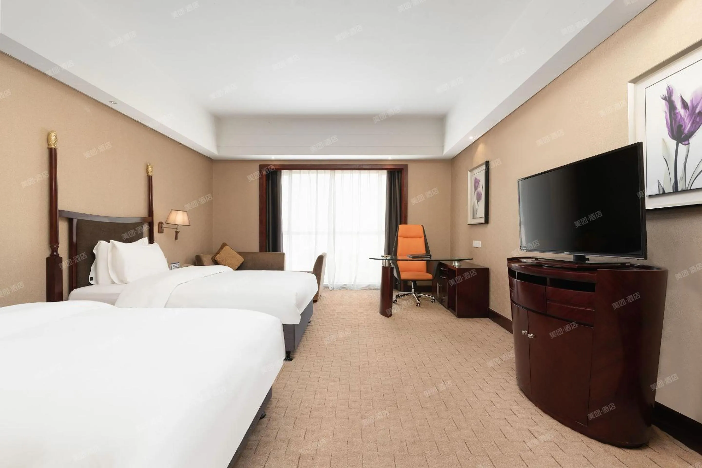 View (from property/room), Bed in 深圳国际会展中心凯嘉酒店-Shenzhen Kaijia Hotel-Shenzhen-World