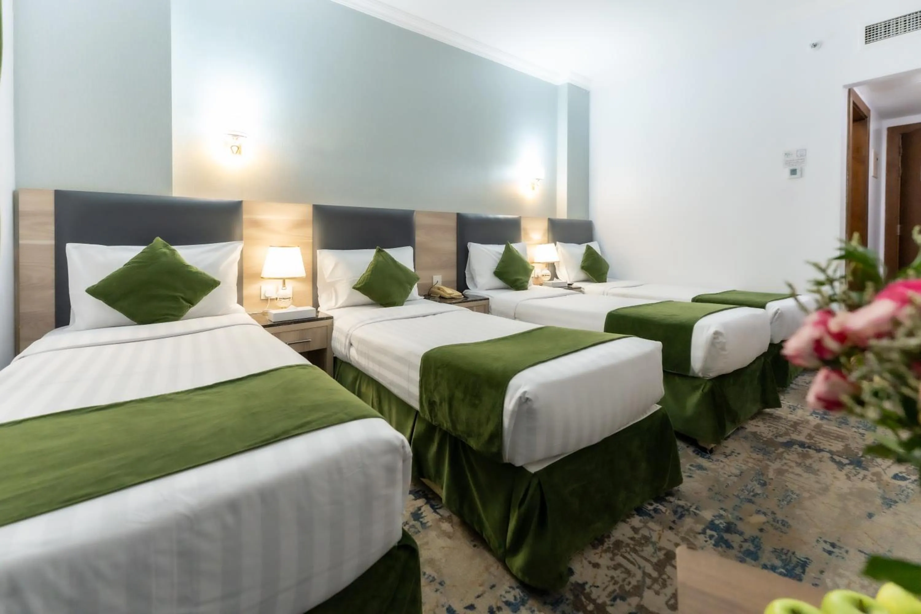 Bed in Hayah Al Masi Hotel