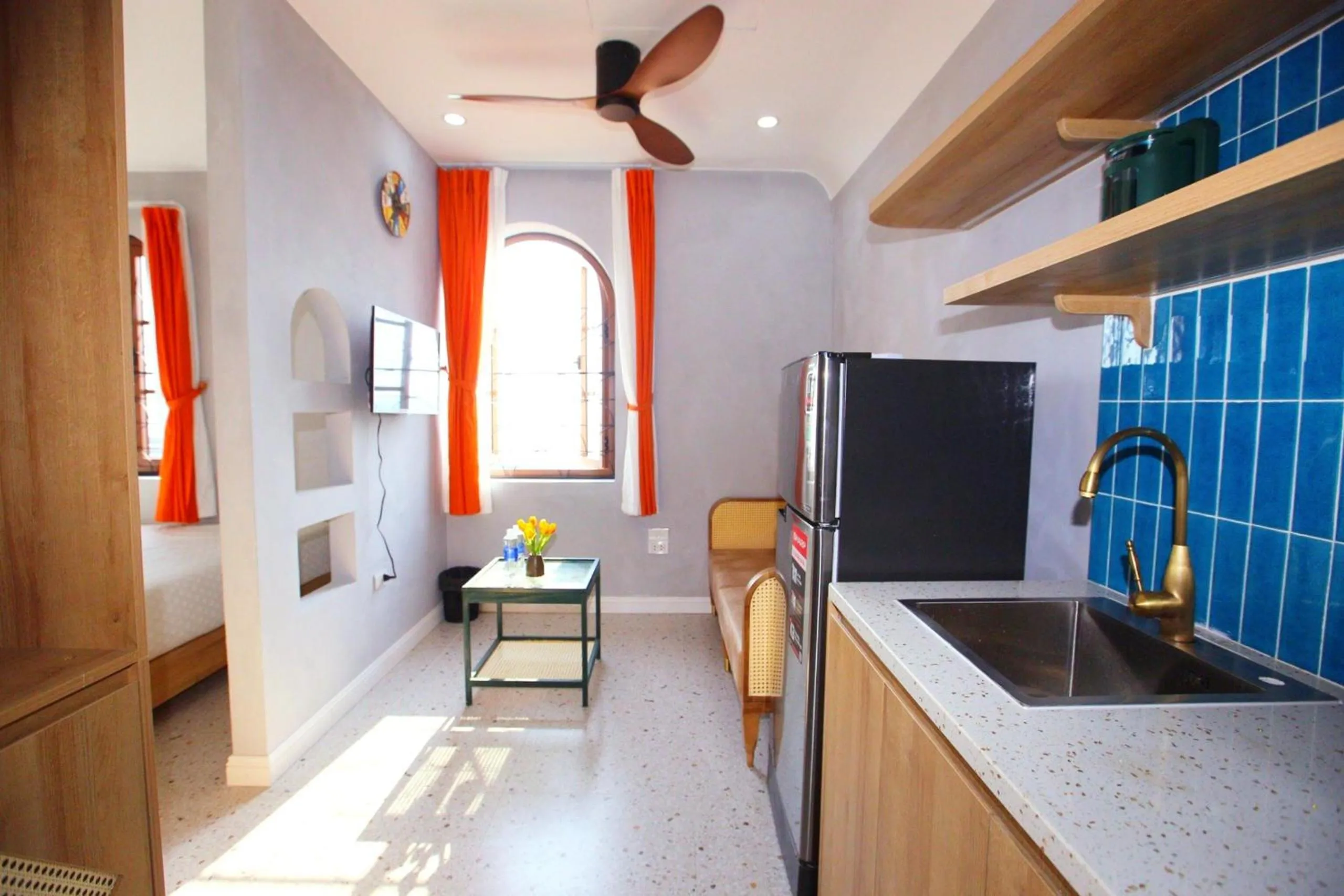 Living room in Rova Hotel Phú Quốc