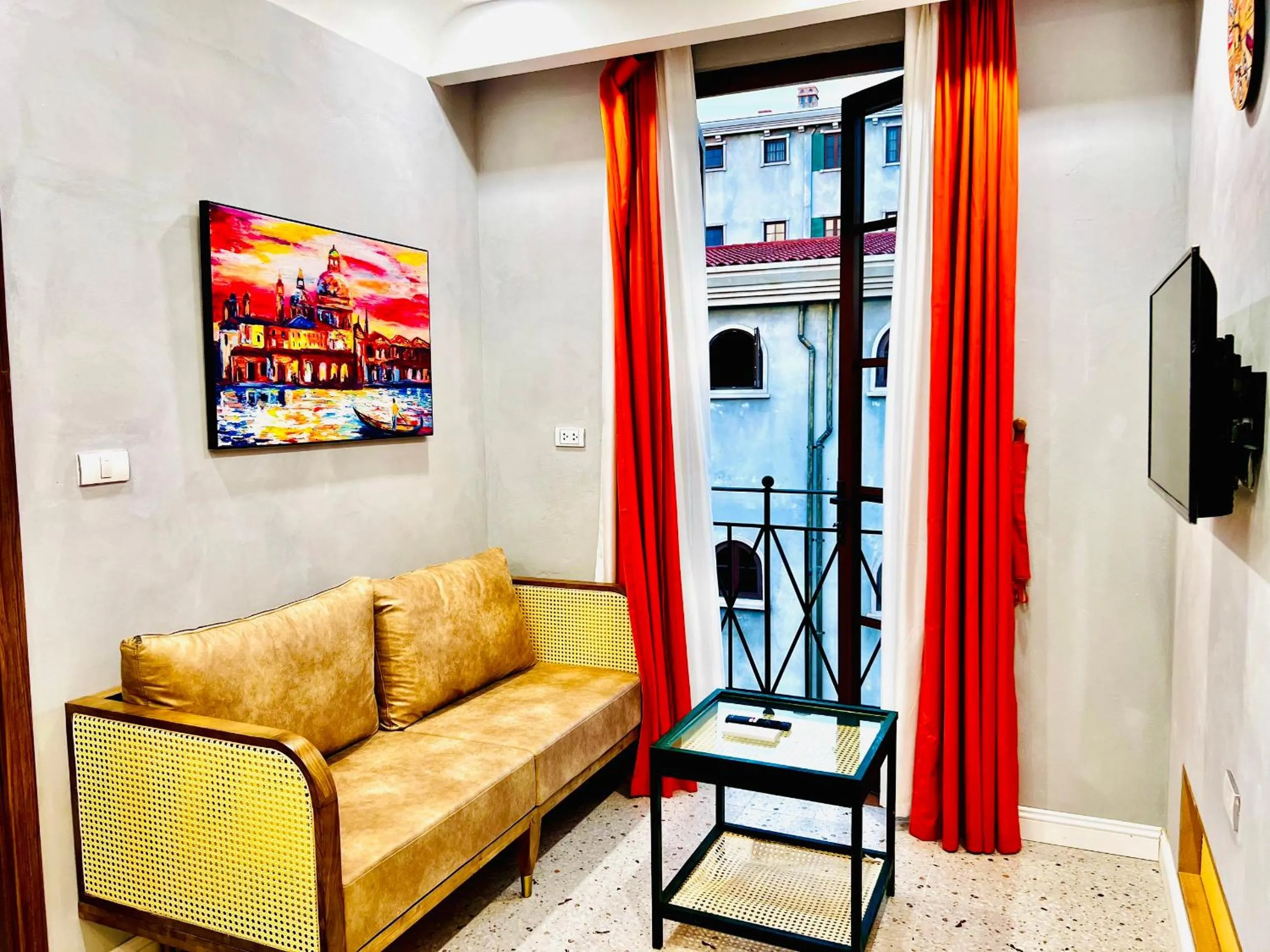 Living room in Rova Hotel Phú Quốc