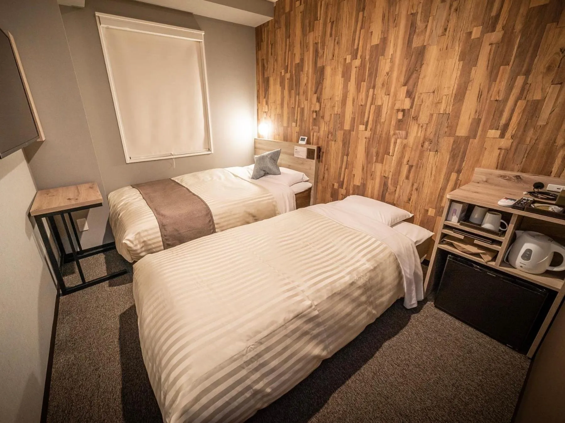 Photo of the whole room, Bed in Super Hotel Premier Namba Shinsaibashi Natural Hot Spring
