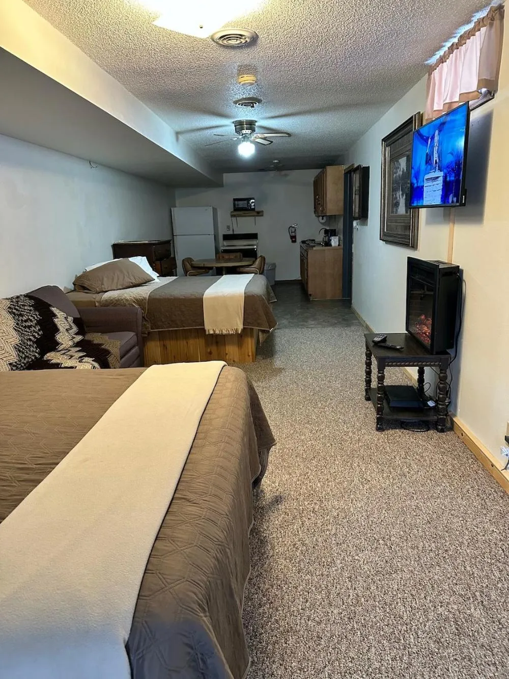 Bed in Country Cabins Hotel