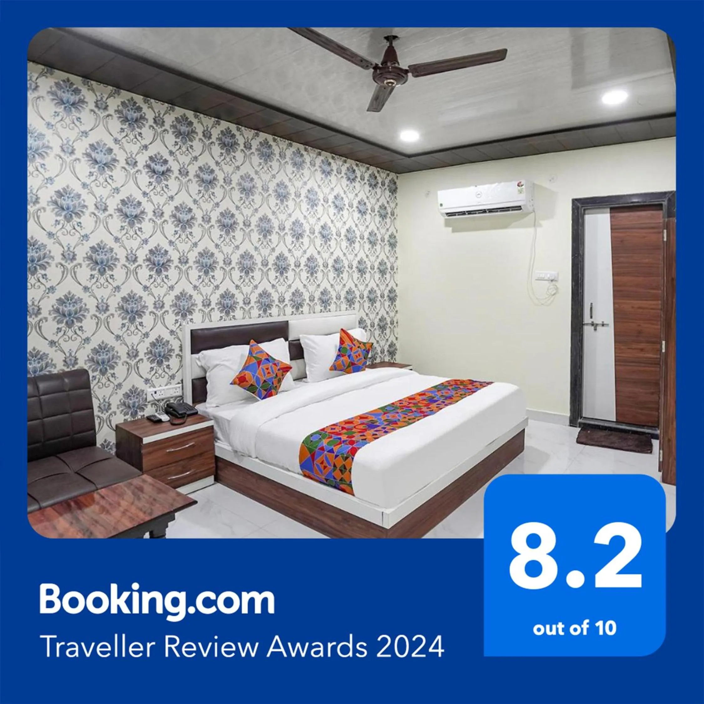 Bed in FabHotel Rajdhani