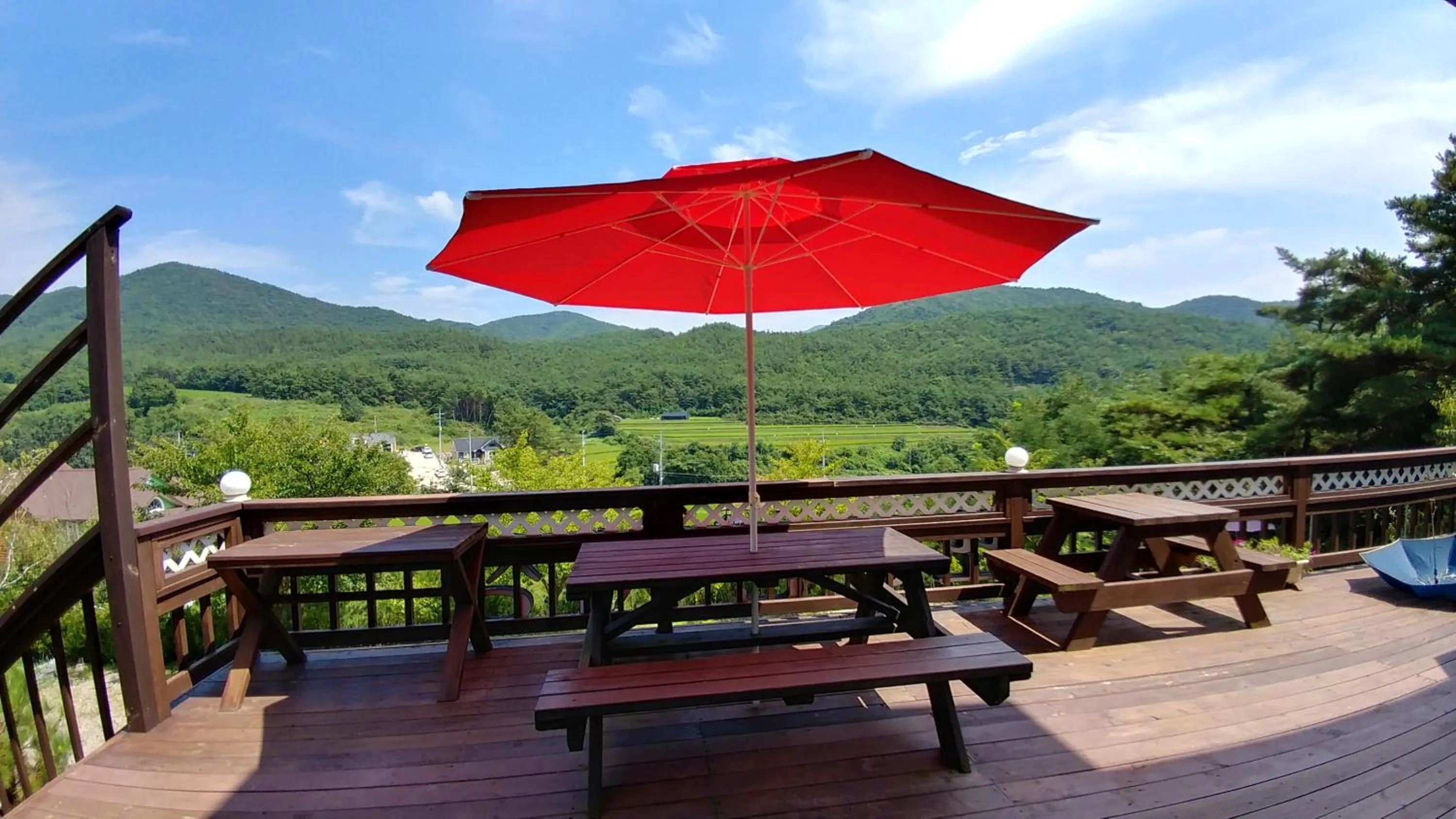 Balcony/Terrace in Another world pension