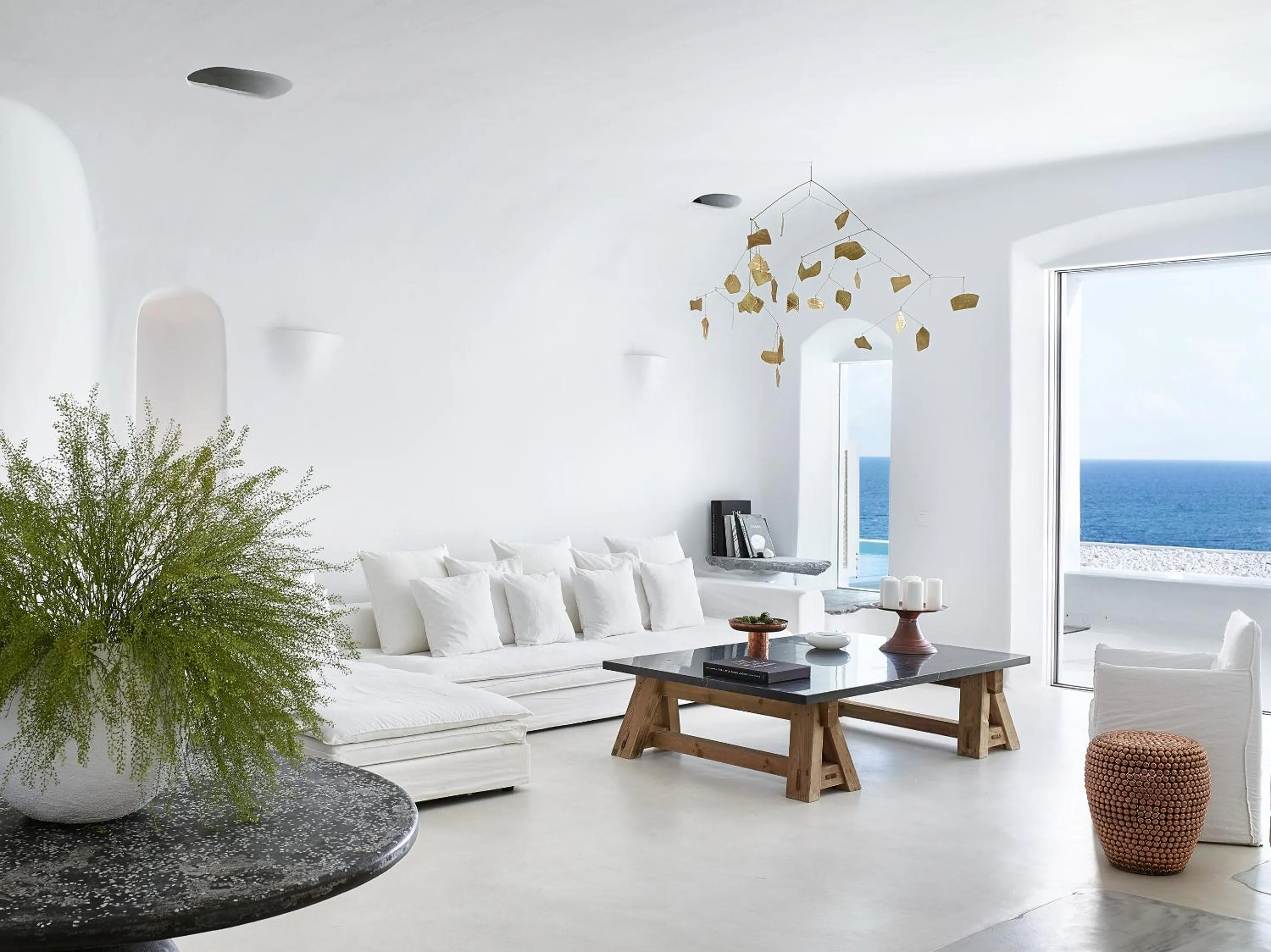 Living room in Mykonos Blu, A Grecotel Resort to Live
