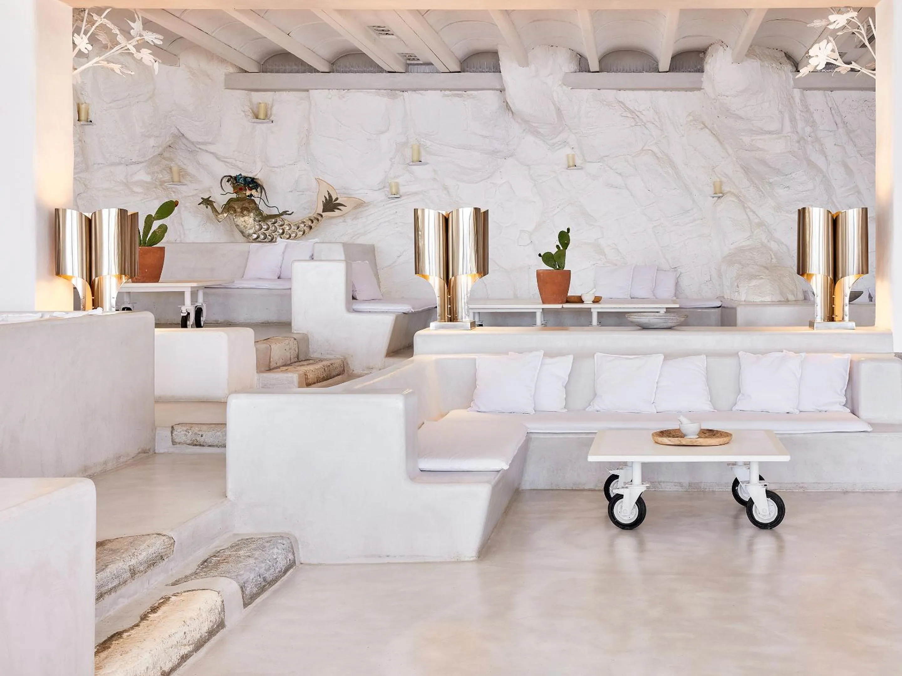 Living room in Mykonos Blu, A Grecotel Resort to Live