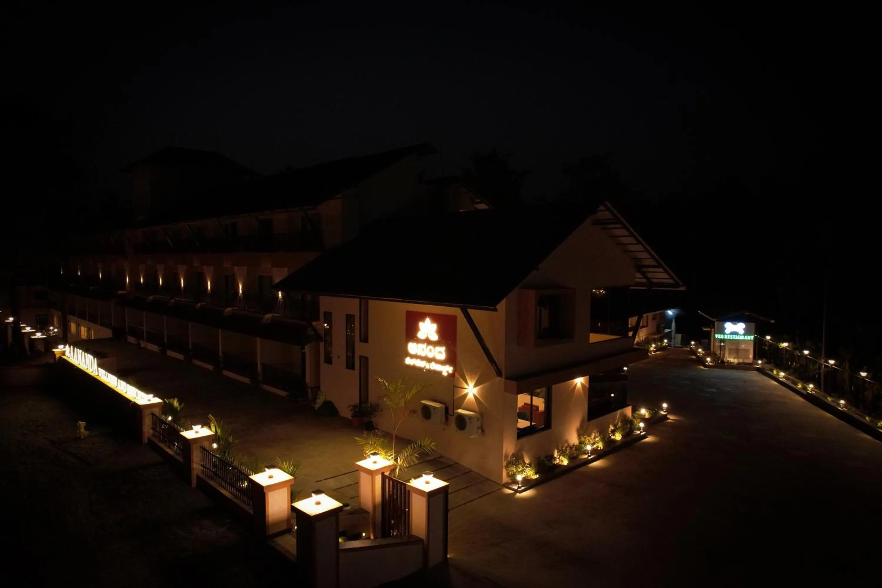 Property building in Aananda Wellness and Resorts