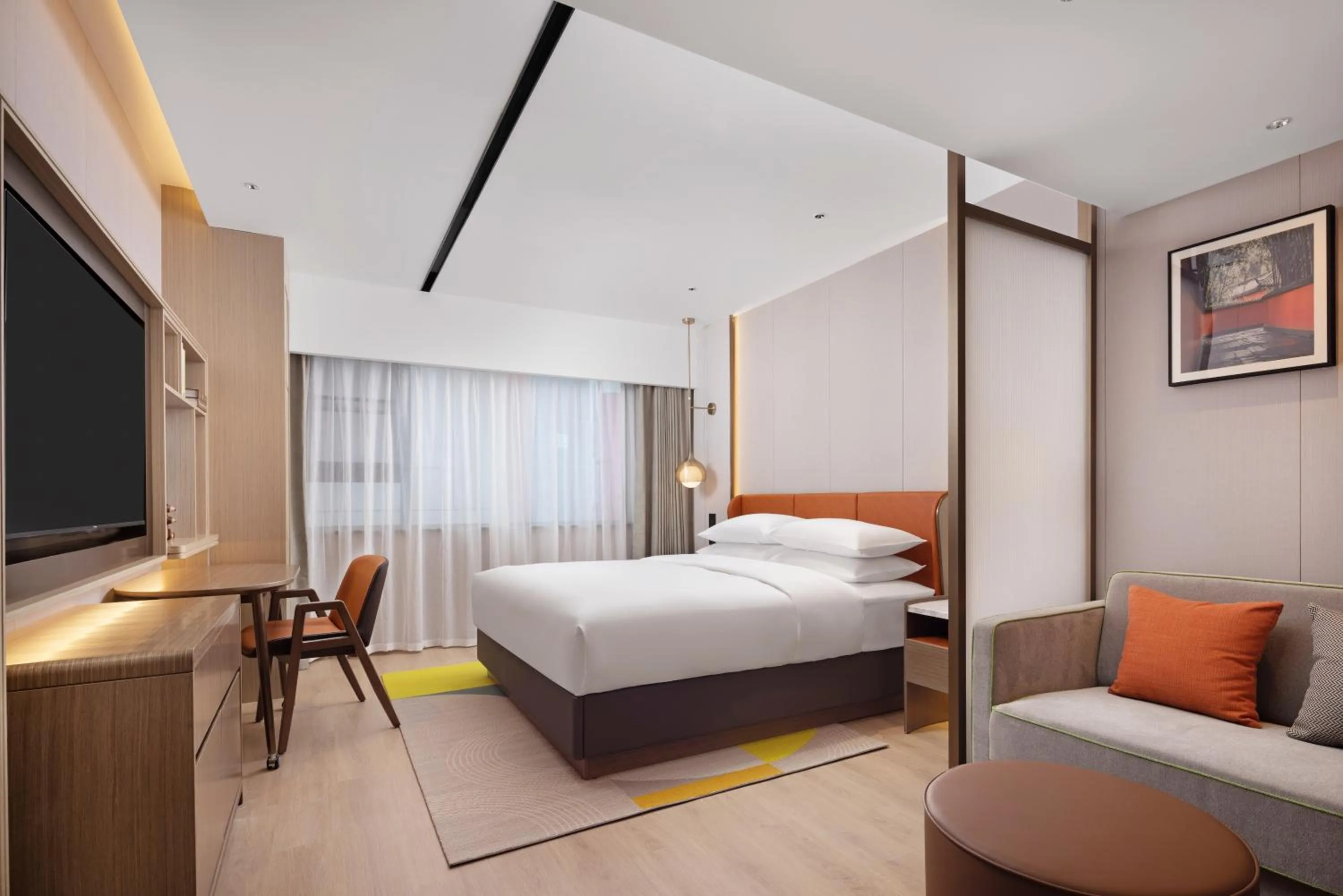 Bed in Home2 Suites by Hilton Chengdu Kuanzhai Alley