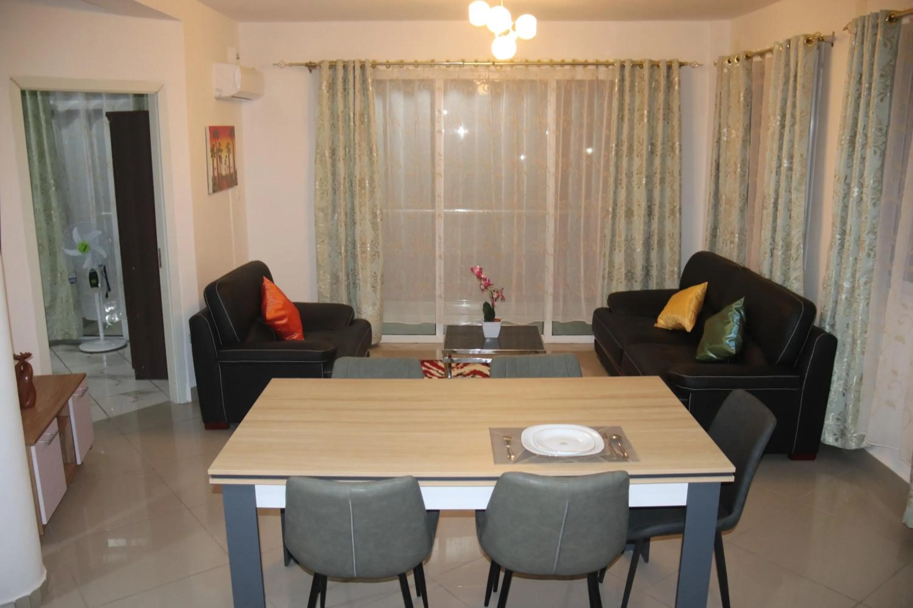 Seating area in Hary's Aparthotel