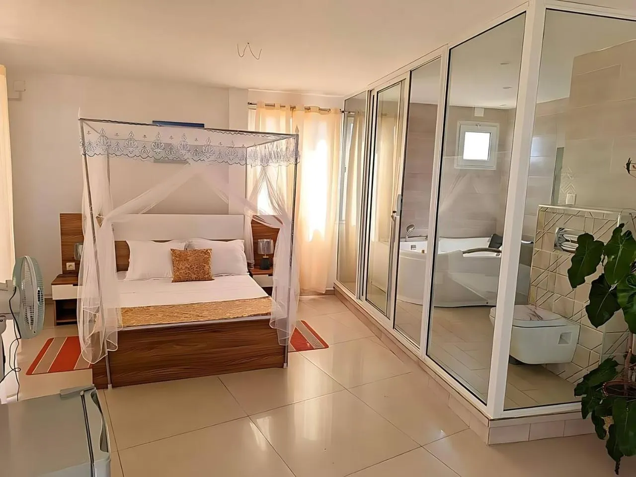 Bed in Hary's Aparthotel