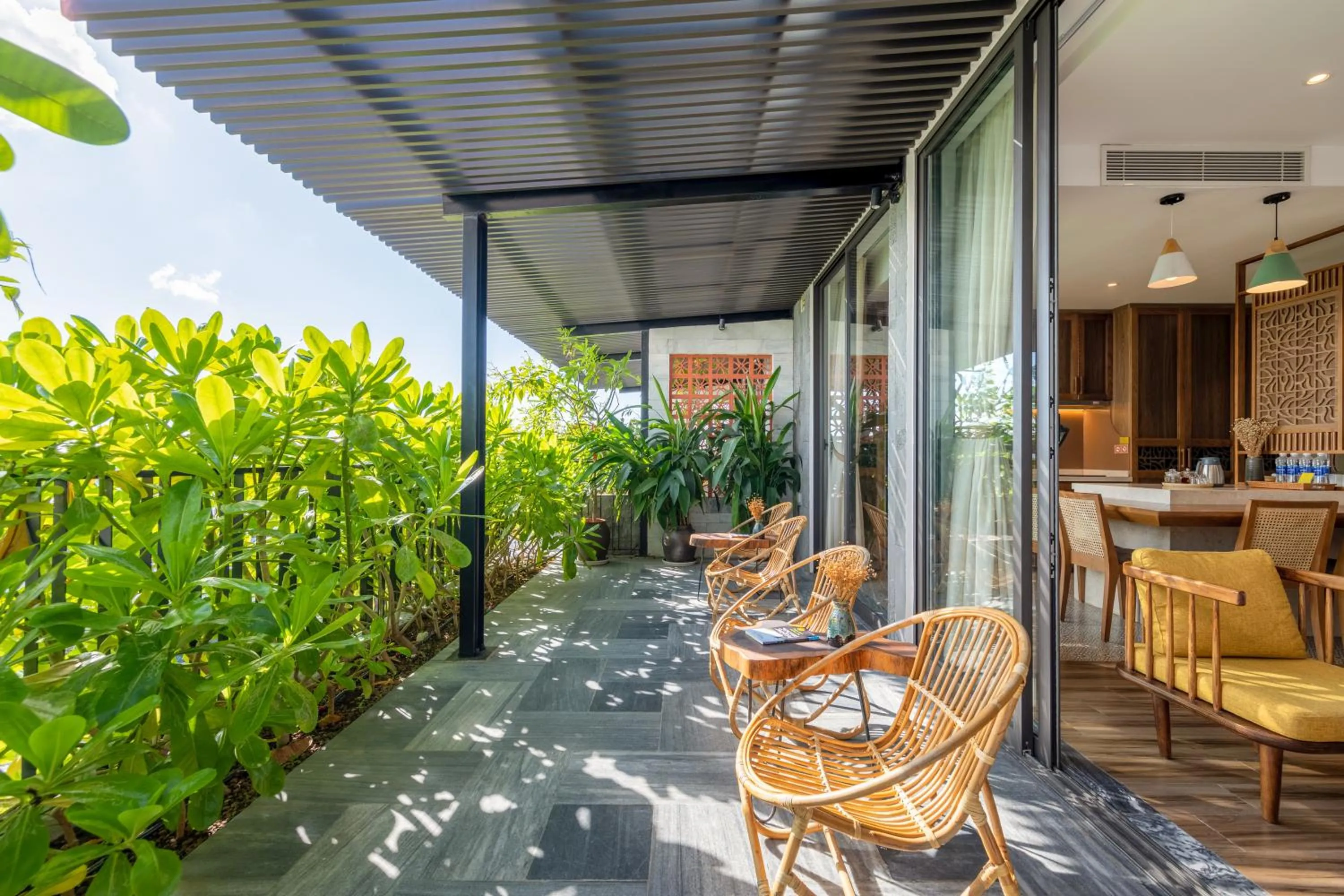 Patio in Bonny Boutique Hotel Da Nang