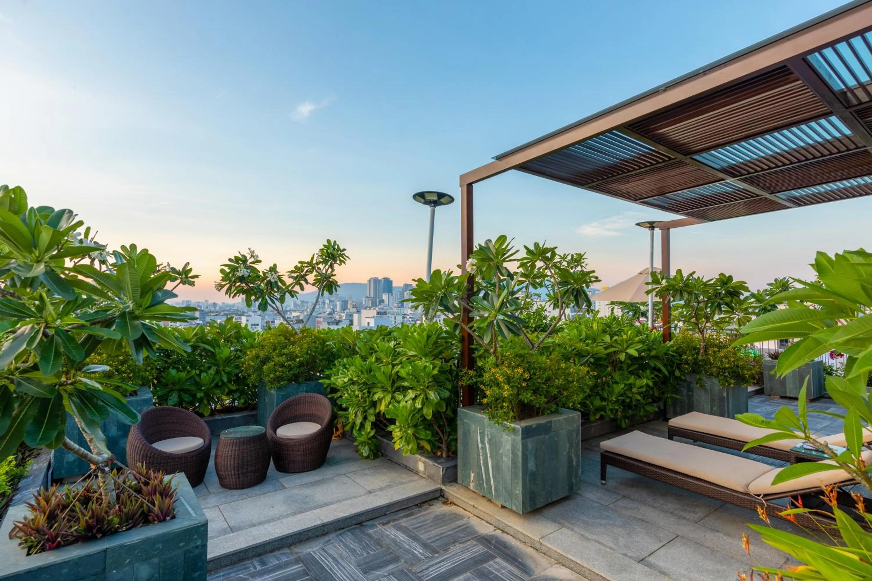 Patio in Bonny Boutique Hotel Da Nang