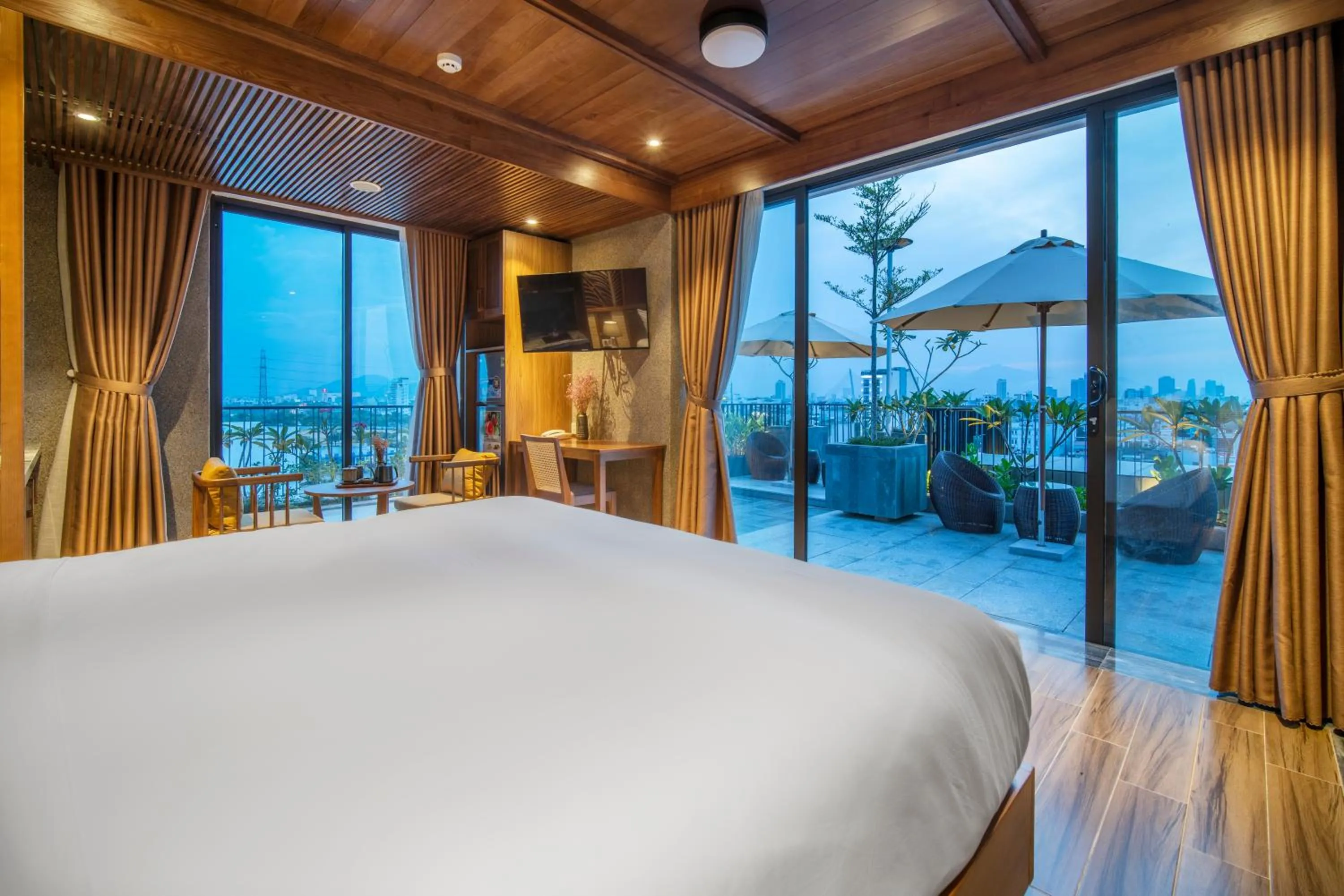 Bed in Bonny Boutique Hotel Da Nang