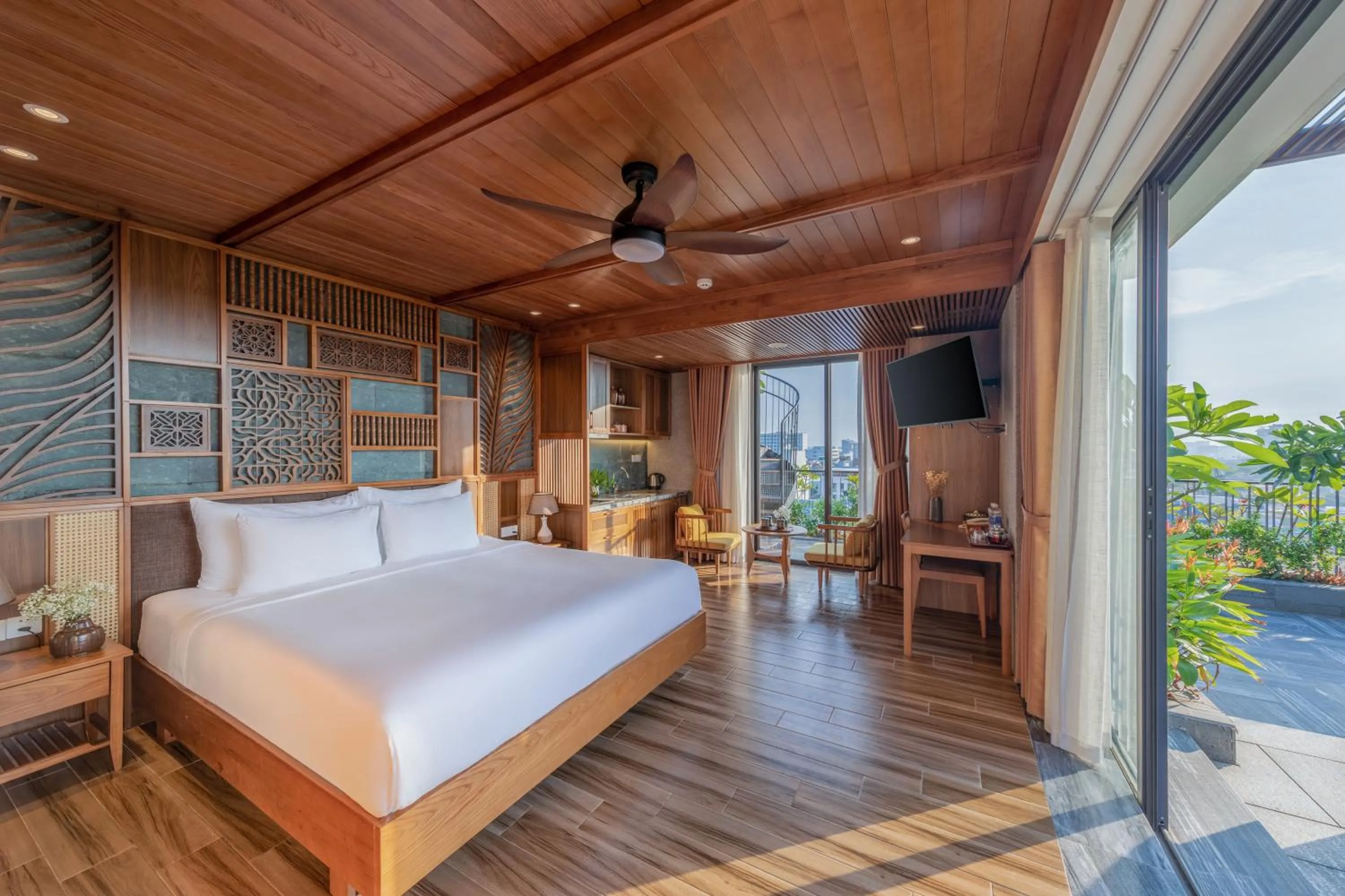 Bed in Bonny Boutique Hotel Da Nang