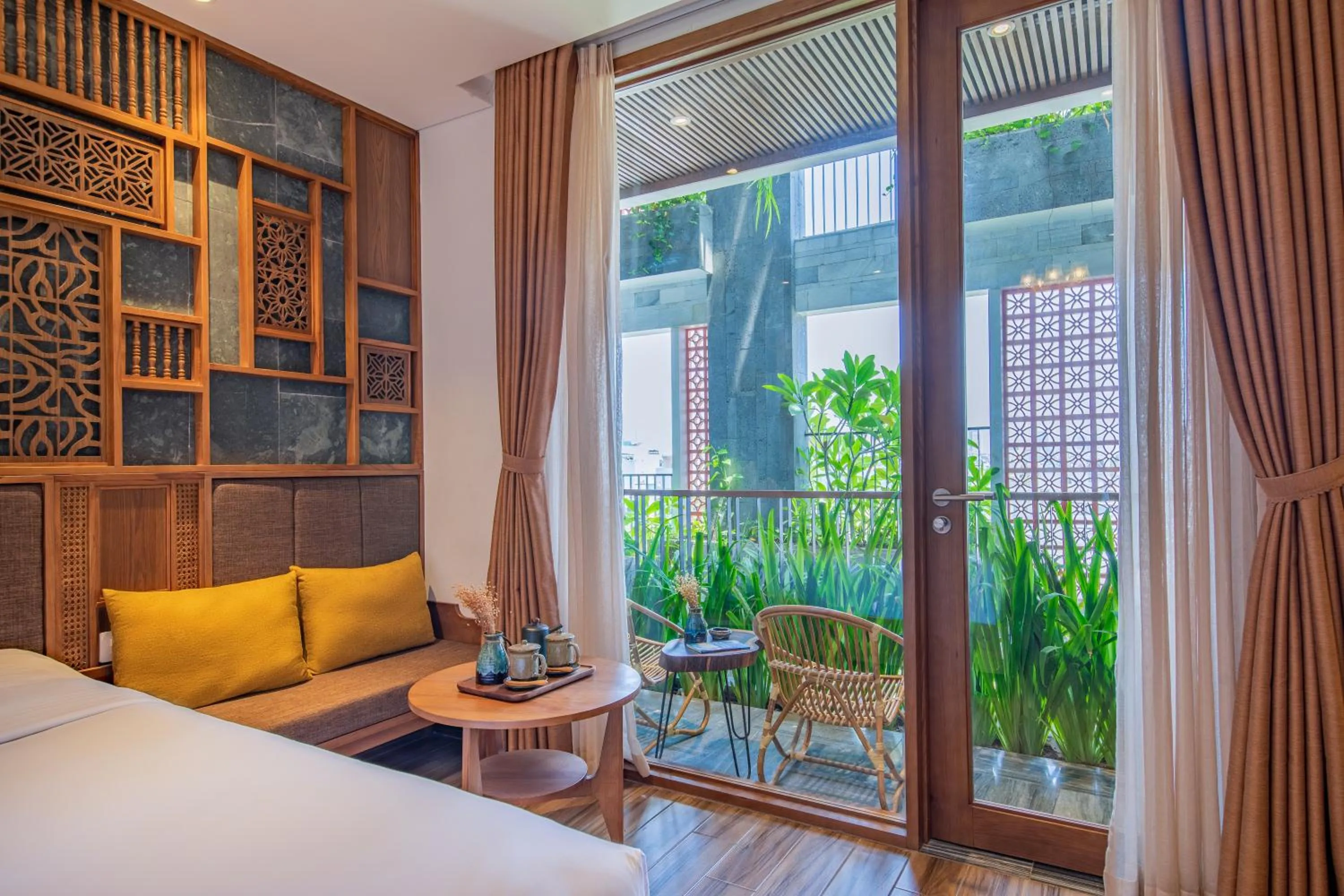 Living room, Bed in Bonny Boutique Hotel Da Nang