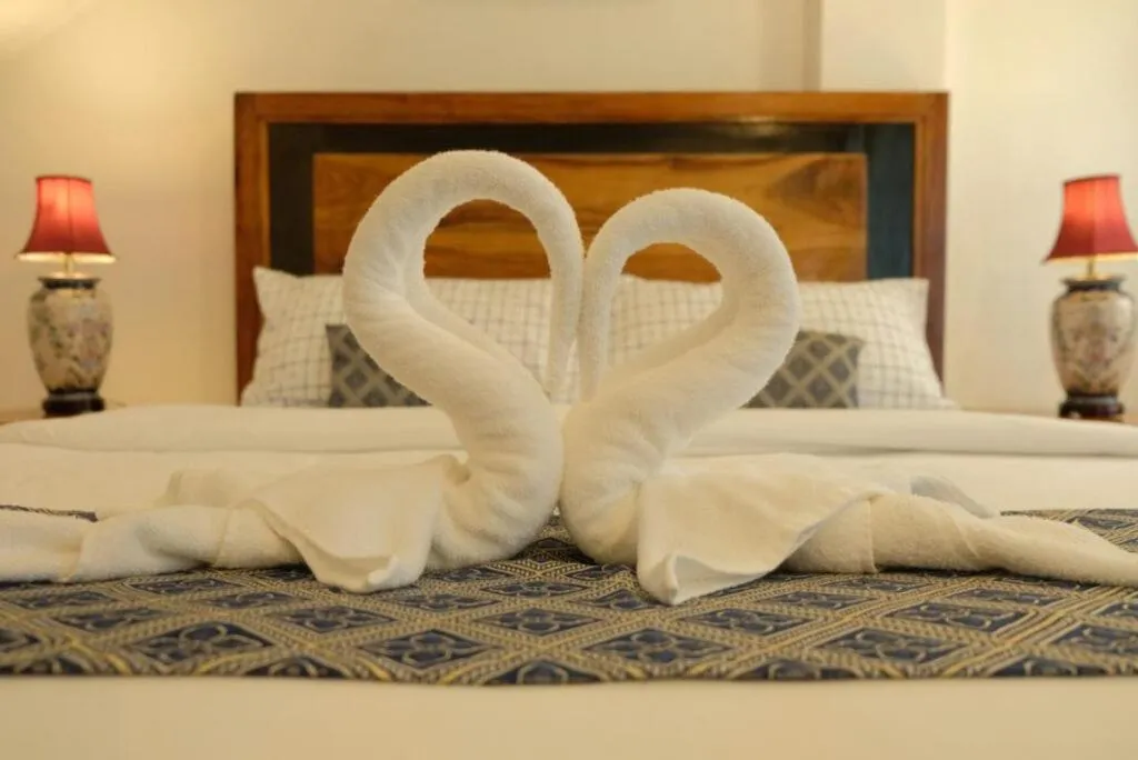 Bed in Villa Italia Hotel