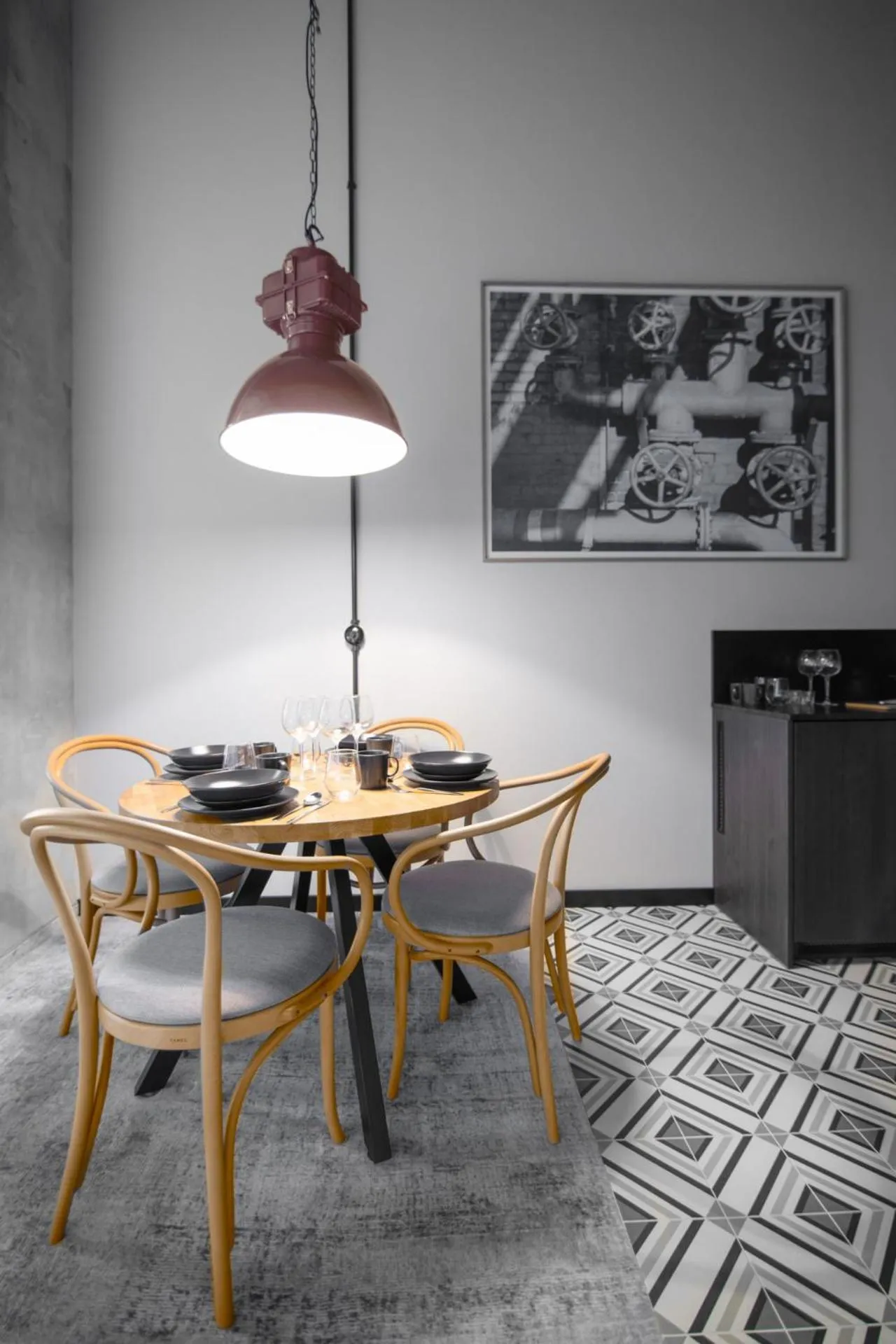 Kitchen or kitchenette in MONTOWNIA Lofts & Experience