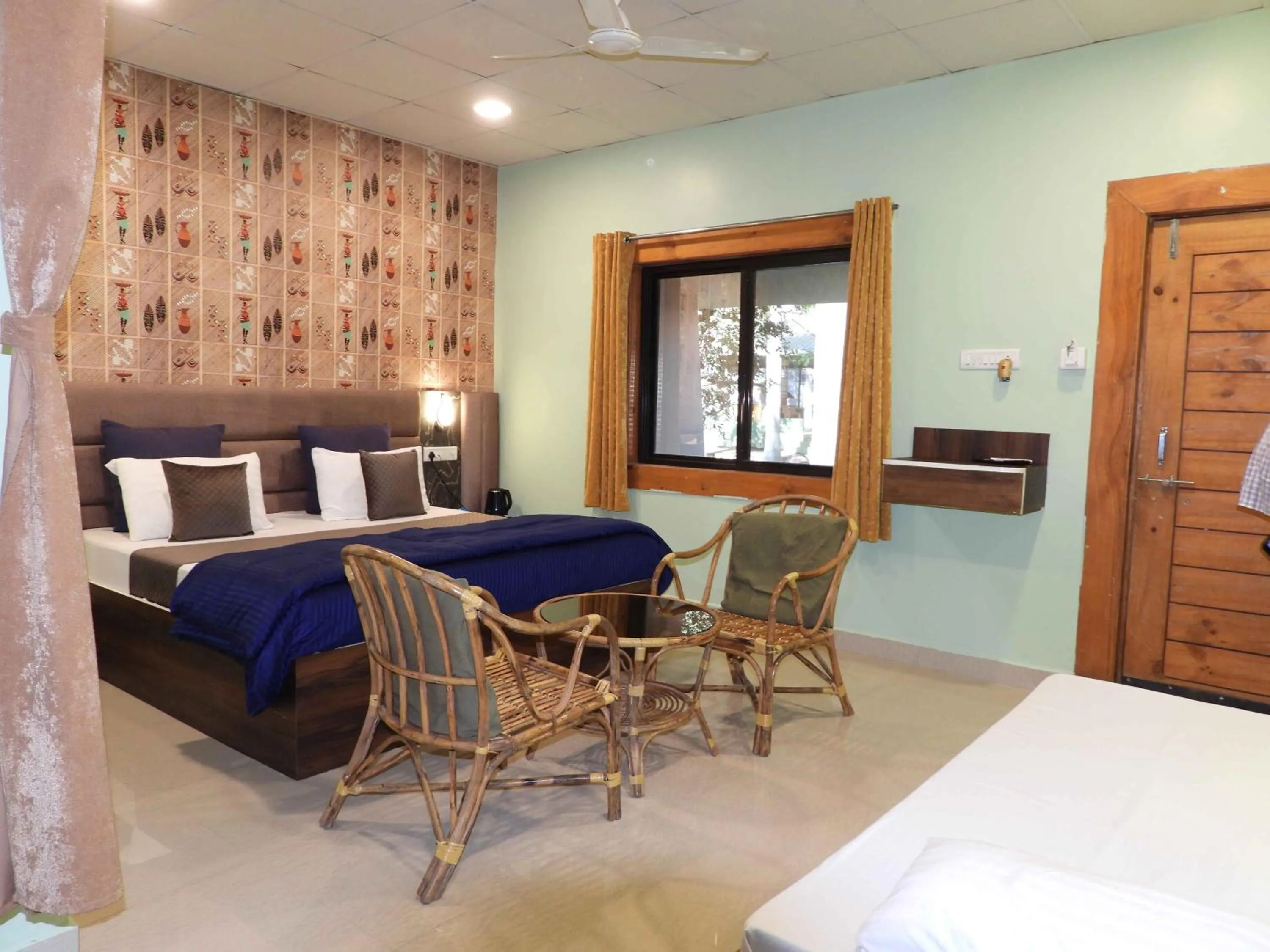 Bed in Tadoba Tiger Valley Resort Tadoba