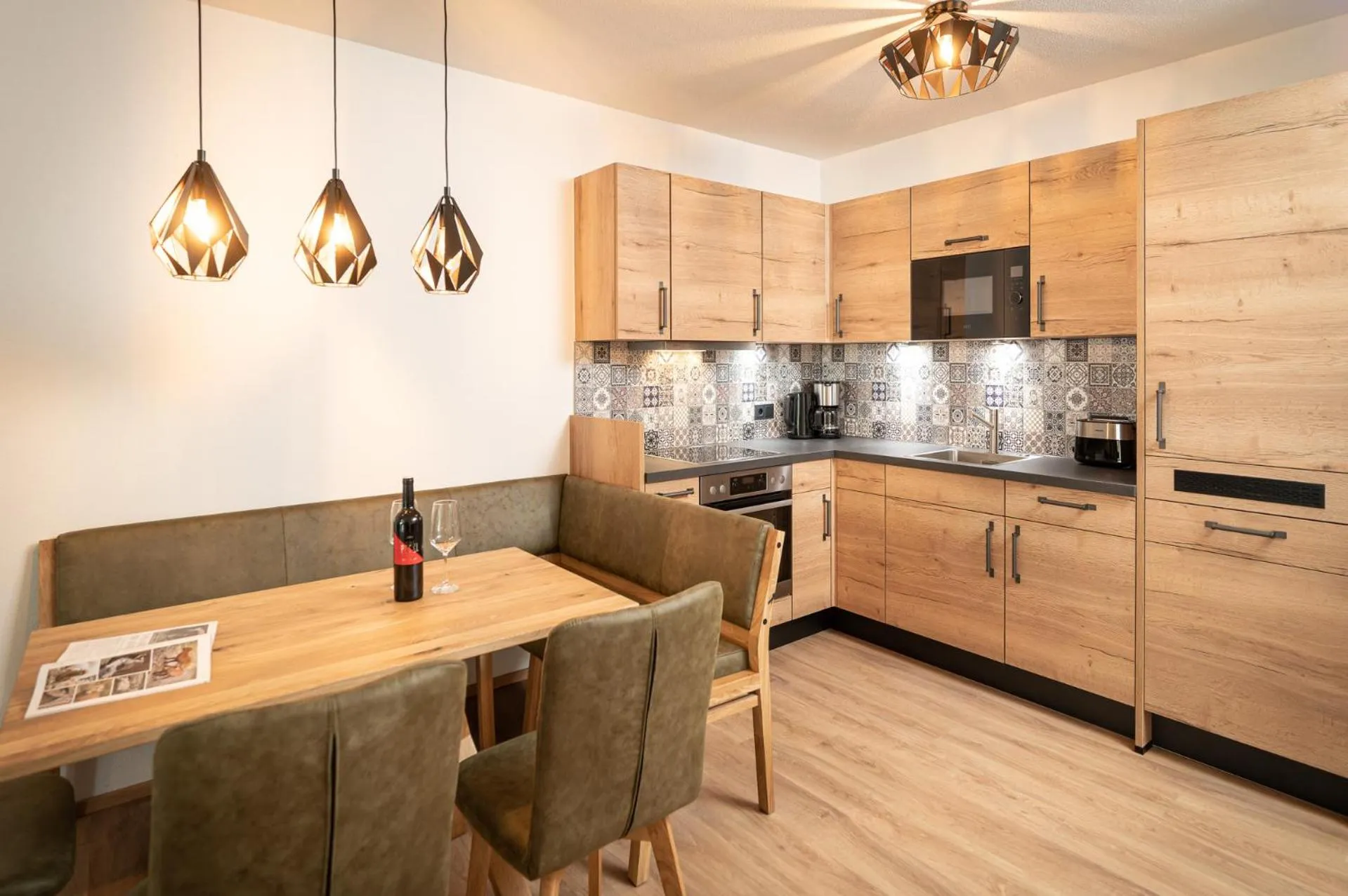 Dining area in AlpenParks Wildbach Lodge Hochkönig