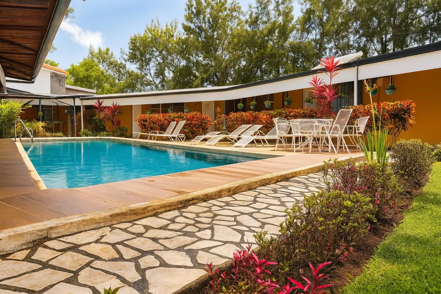 Swimming pool in Hotel Puerta del Sol - San Jose Airport