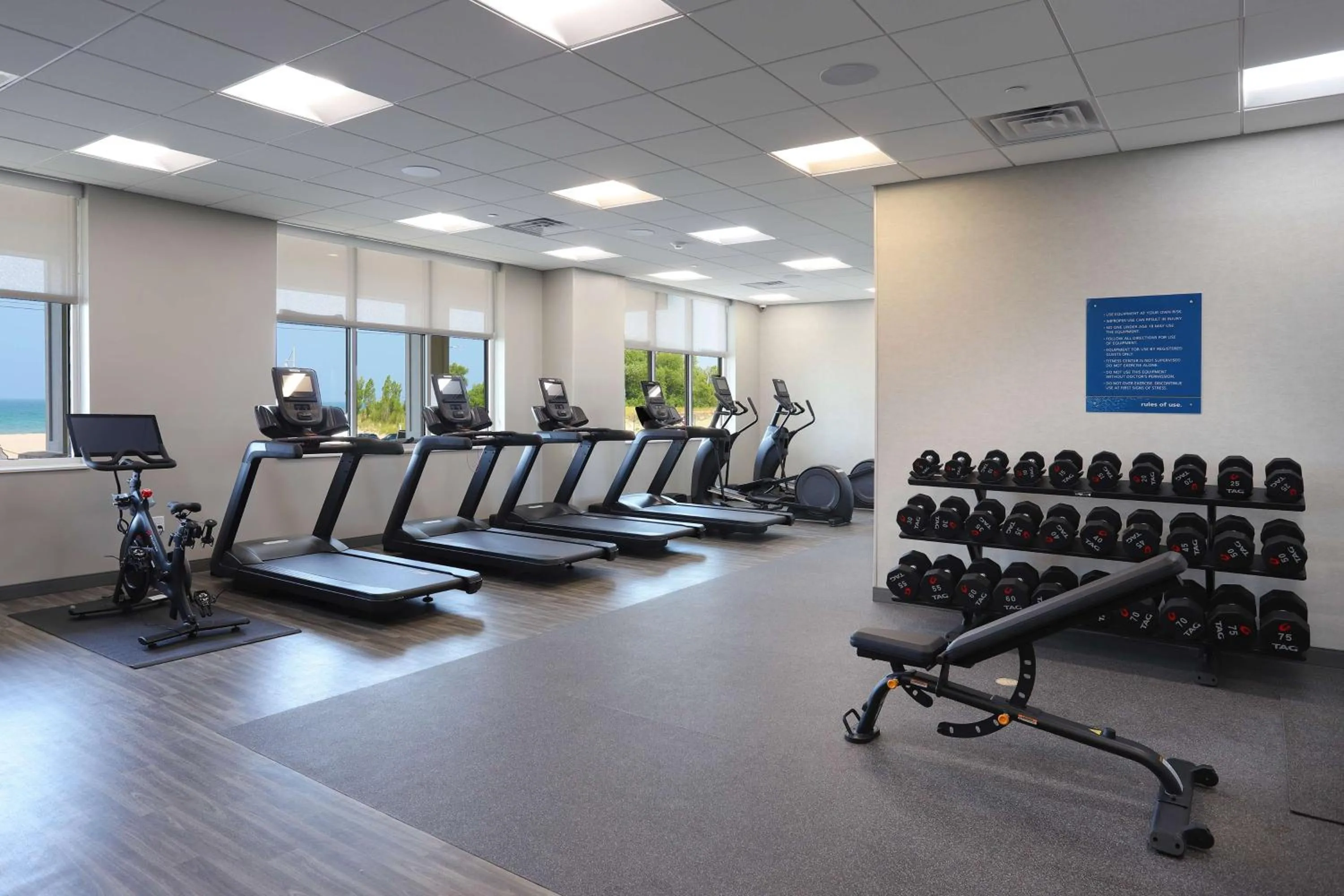 Fitness centre/facilities in Hampton Inn & Suites Manistee, Mi