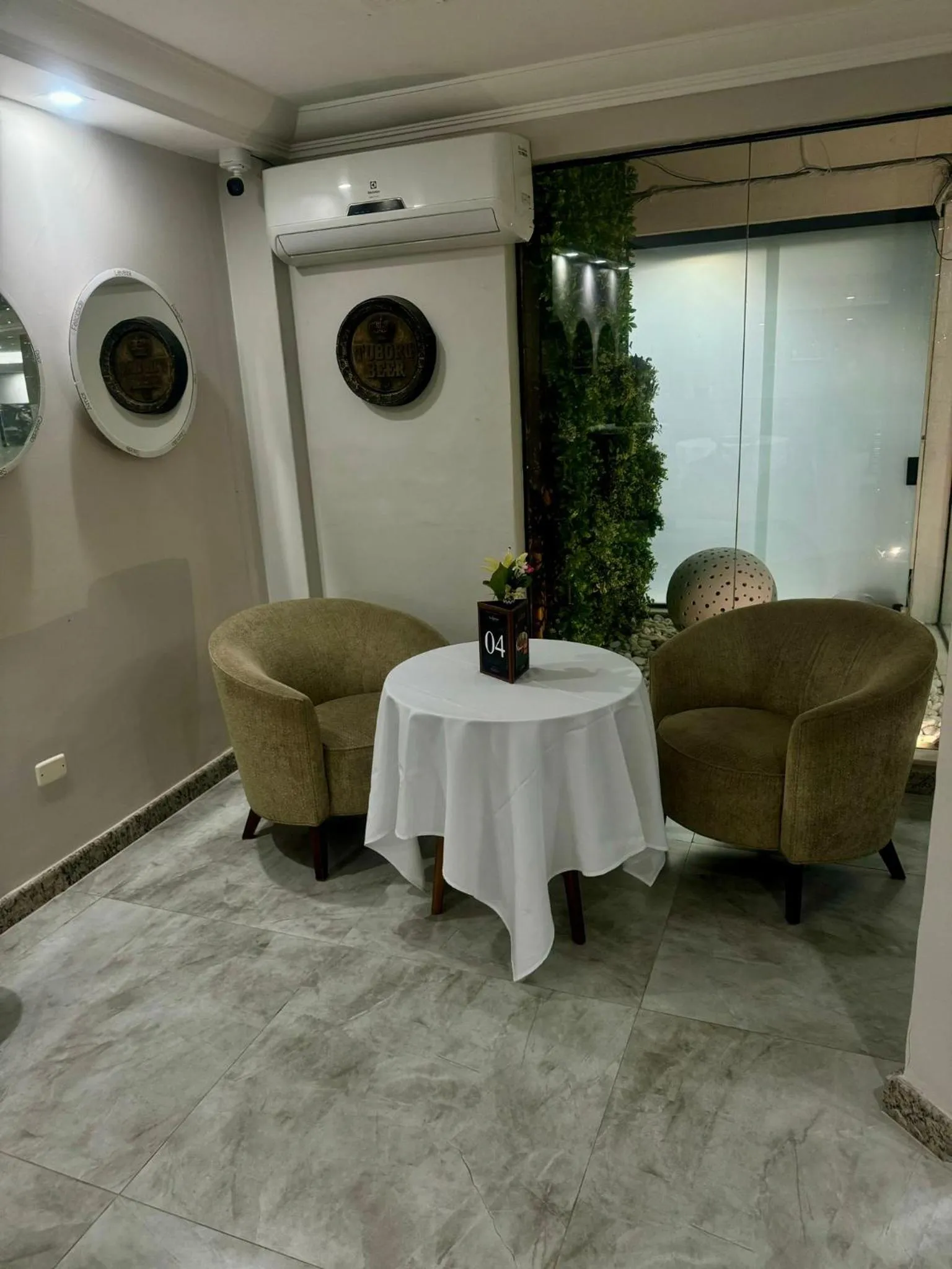 Seating area in Porty Brasil Hotel