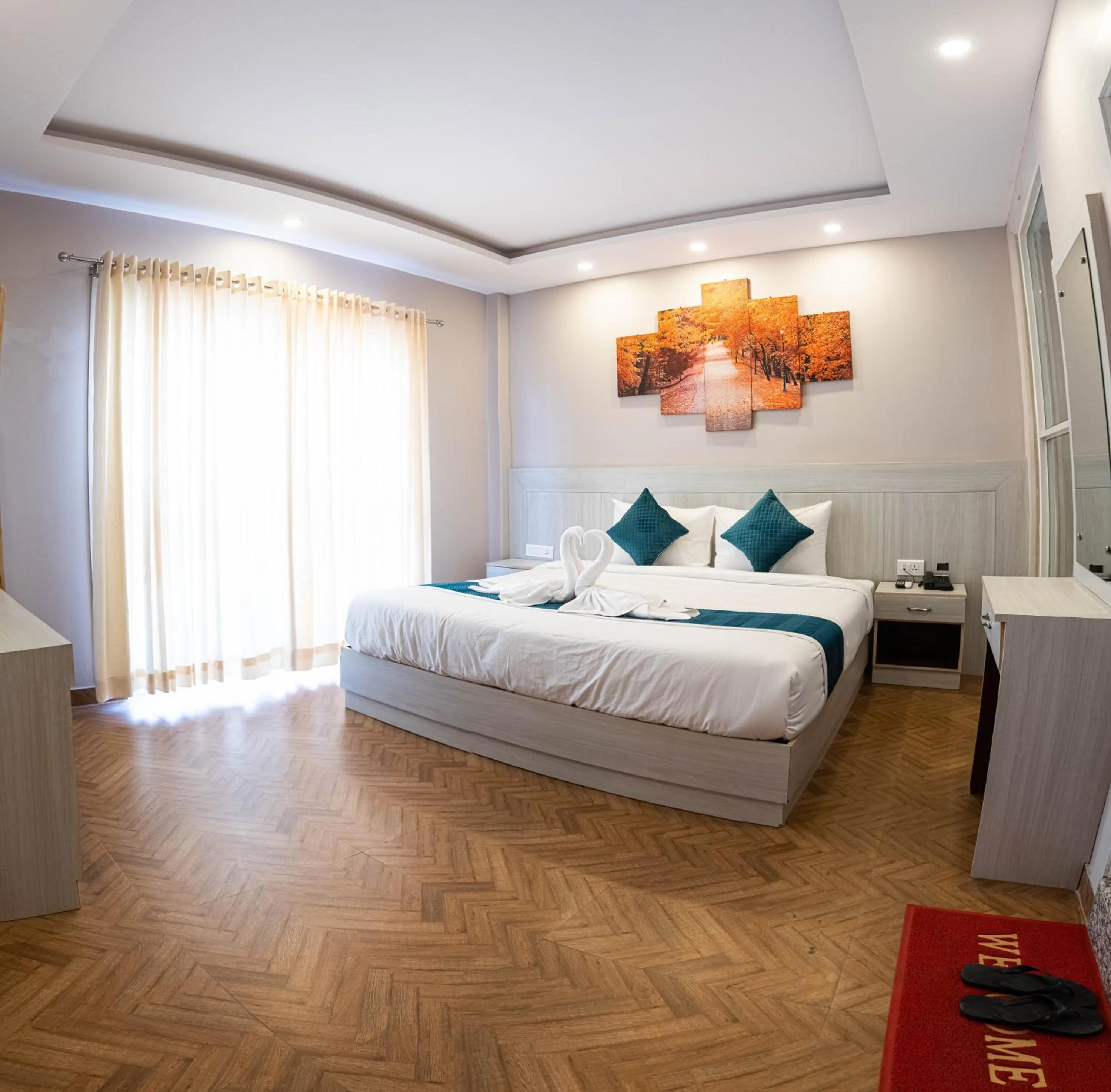 Photo of the whole room, Bed in Majheri Resort and Spa