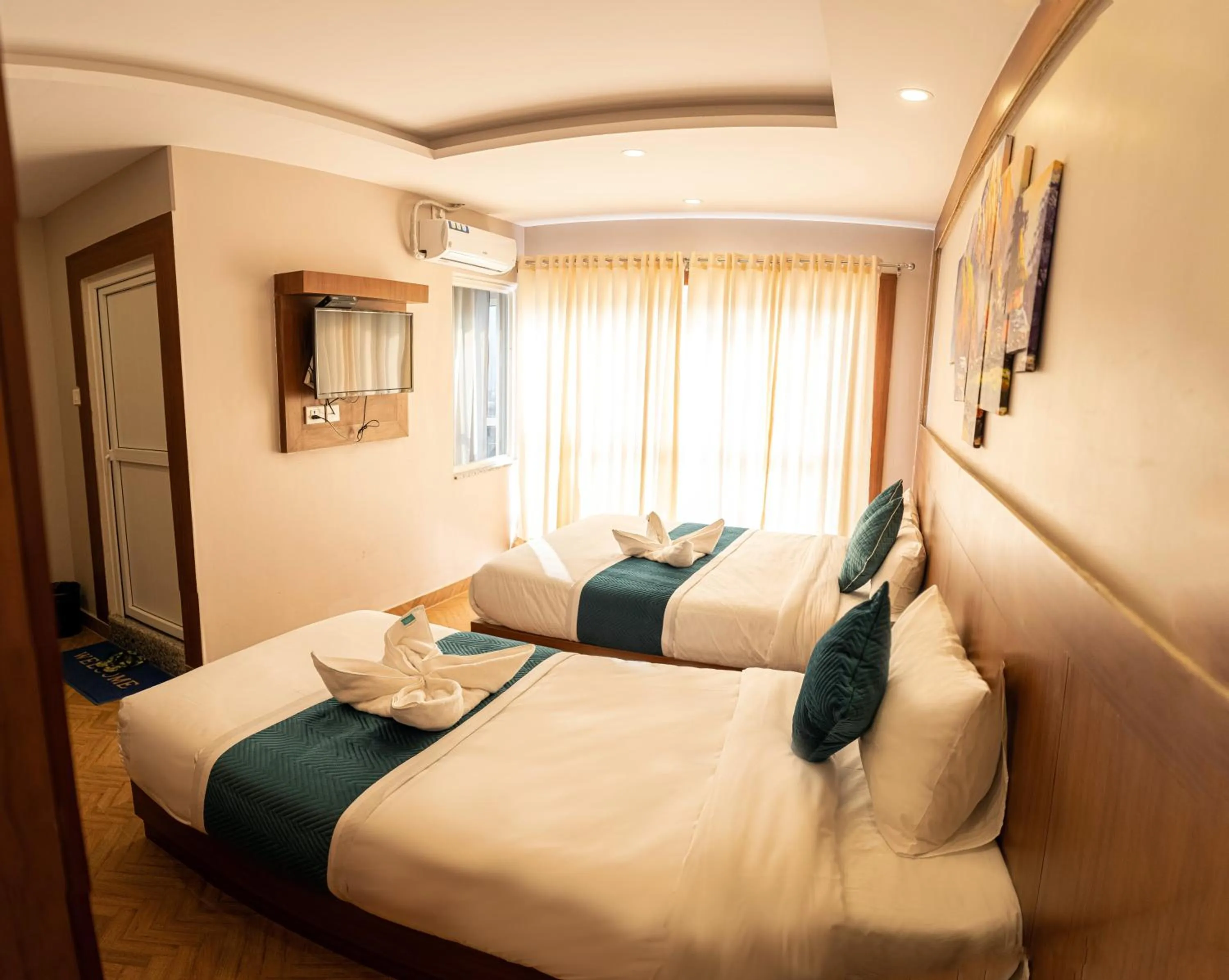 Photo of the whole room, Bed in Majheri Resort and Spa