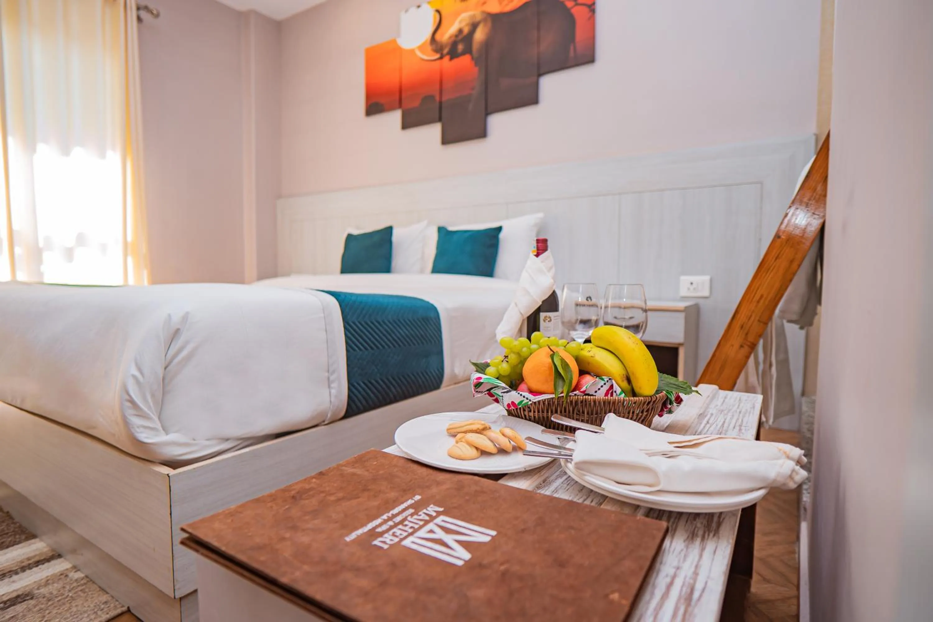 Bed in Majheri Resort and Spa