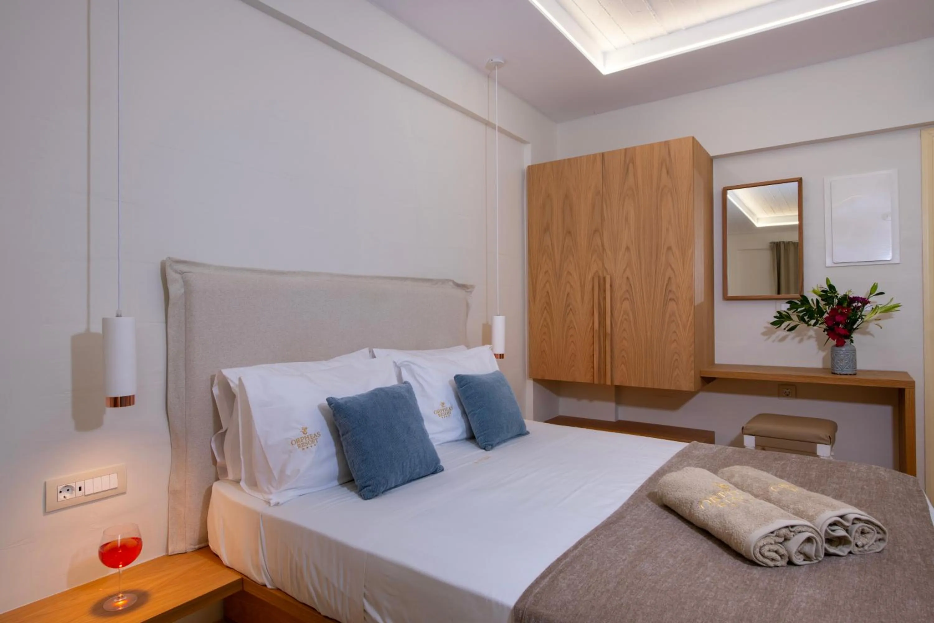 Bed in Orpheas Resort Hotel (Adults Only)