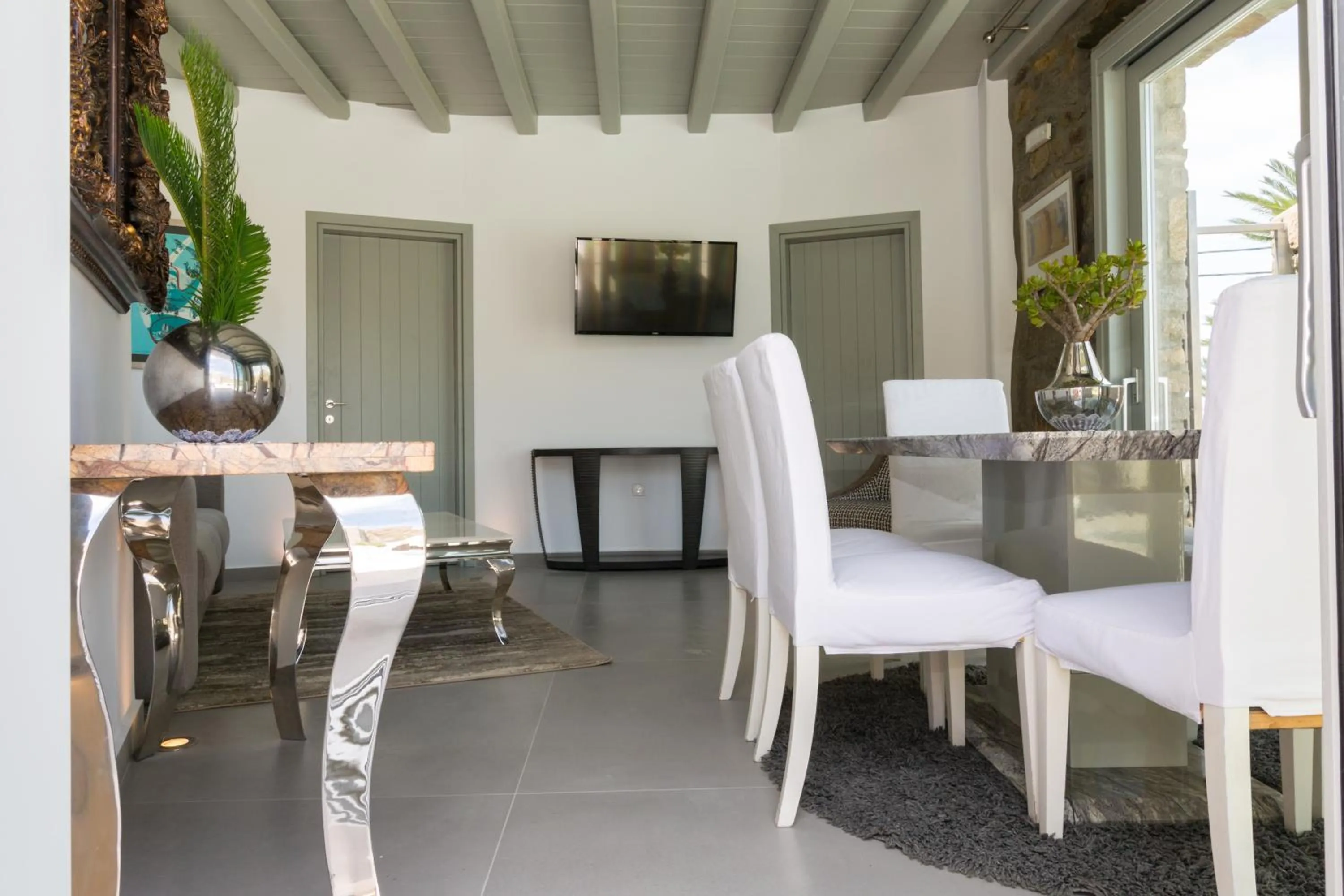 Seating area in Greco Philia Hotel Boutique