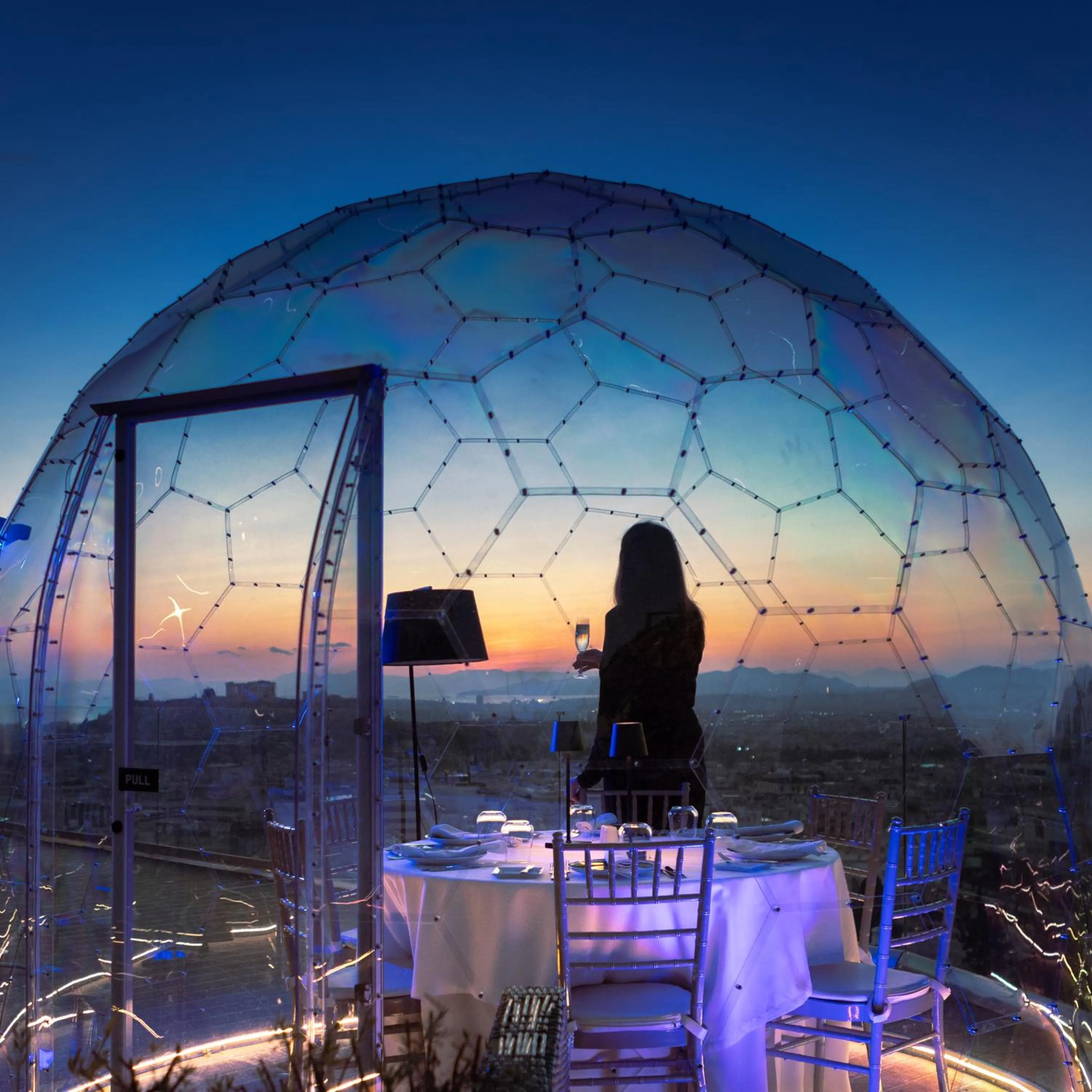 Sunset in St George Lycabettus Lifestyle Hotel