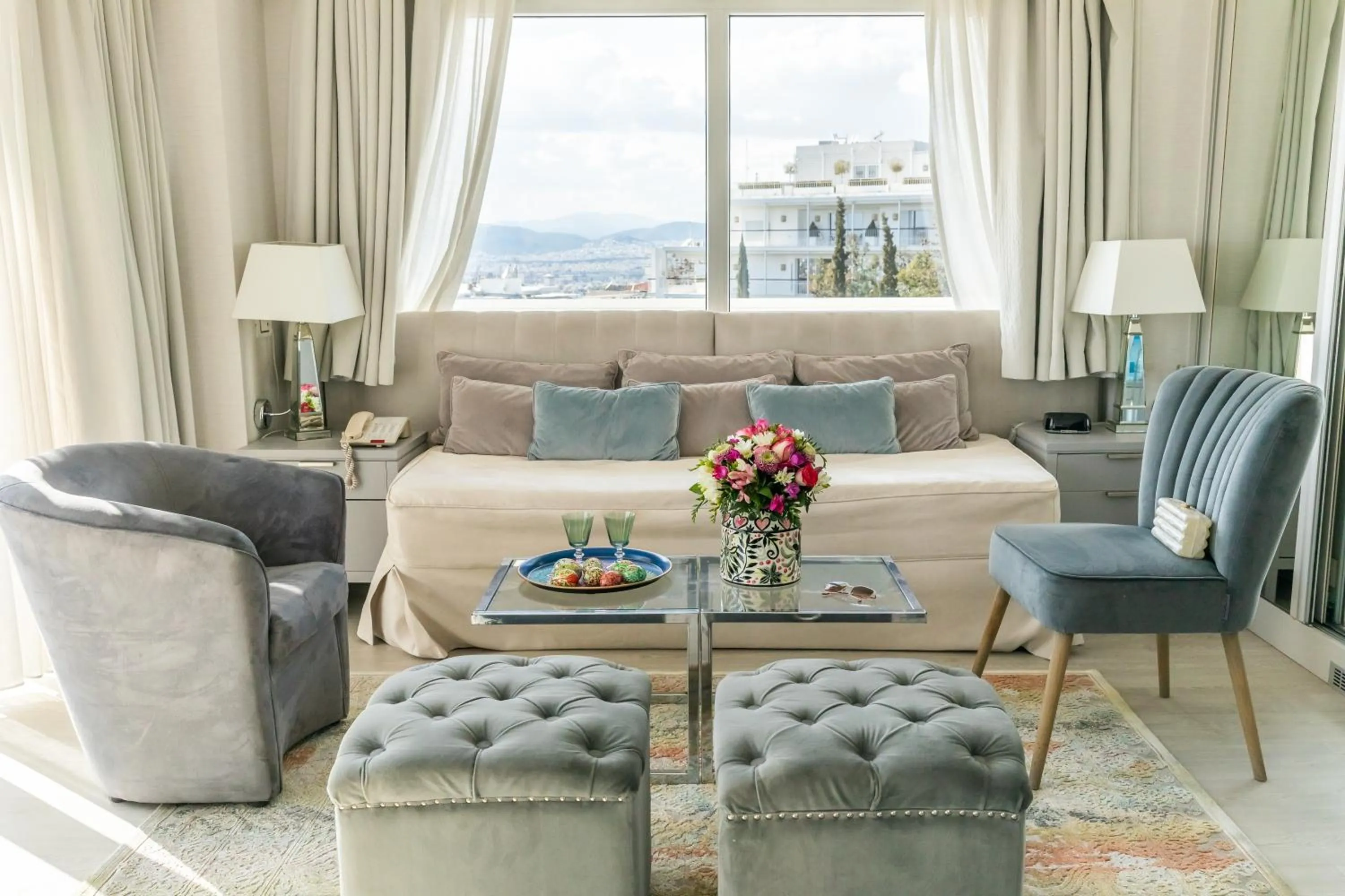 Living room in St George Lycabettus Lifestyle Hotel