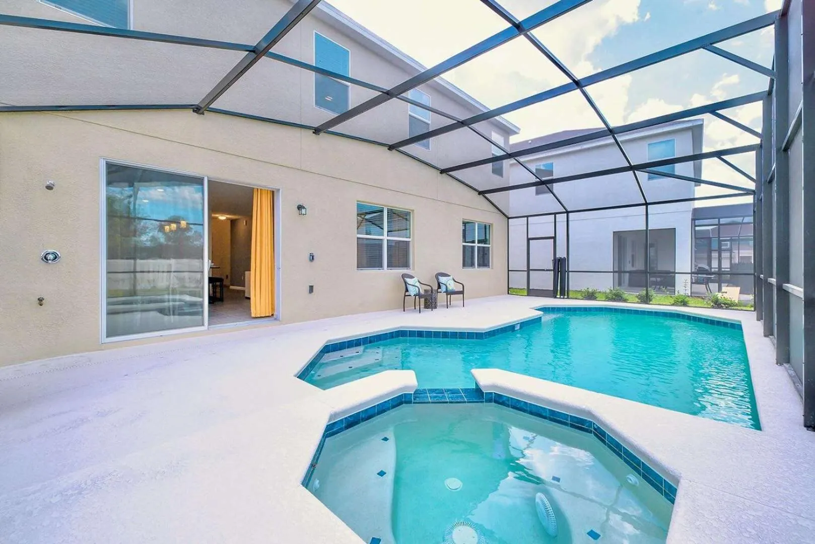 Pool view in 8BR Family Home with Pool and Hot tub