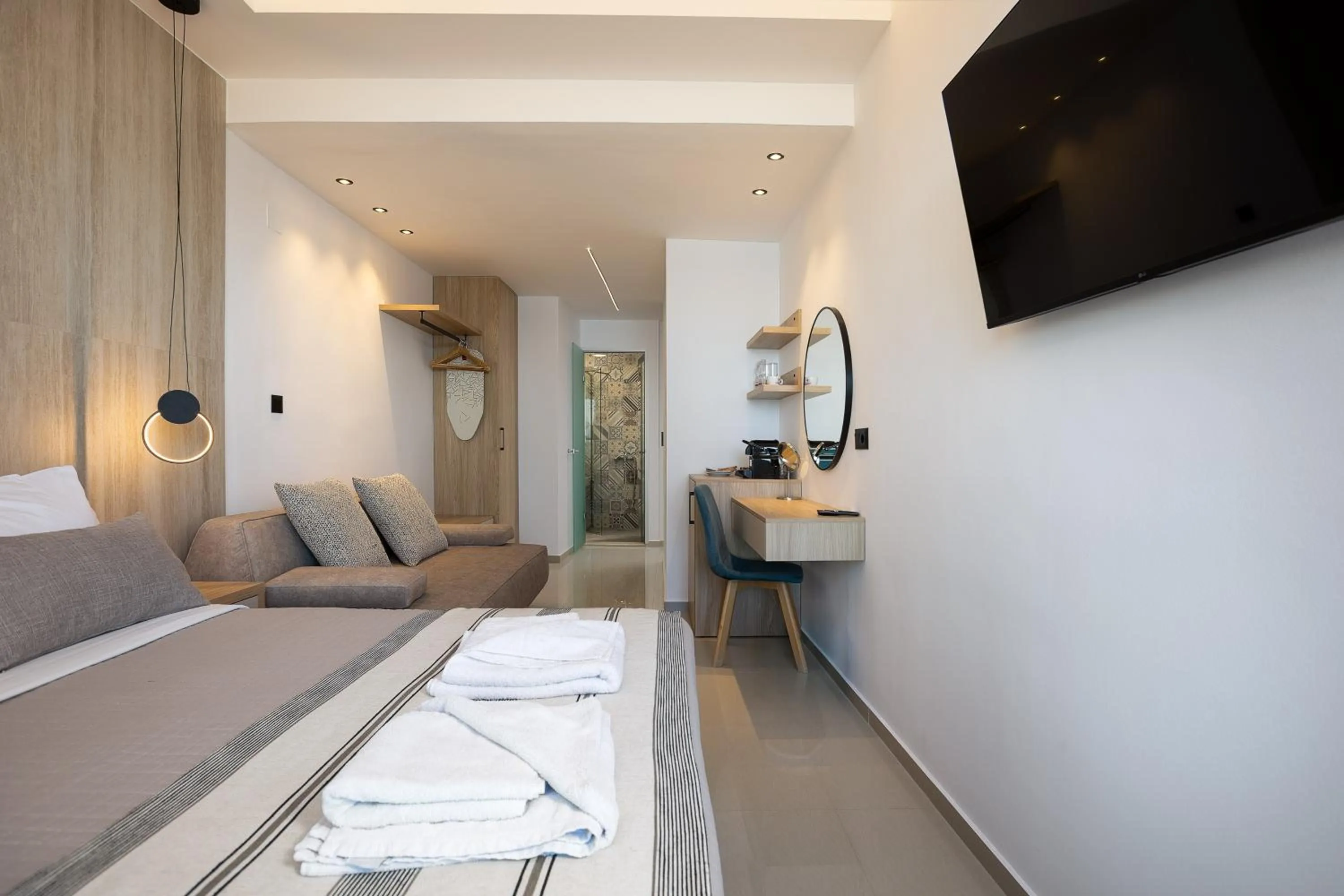 Bed in Poseidon Hotel