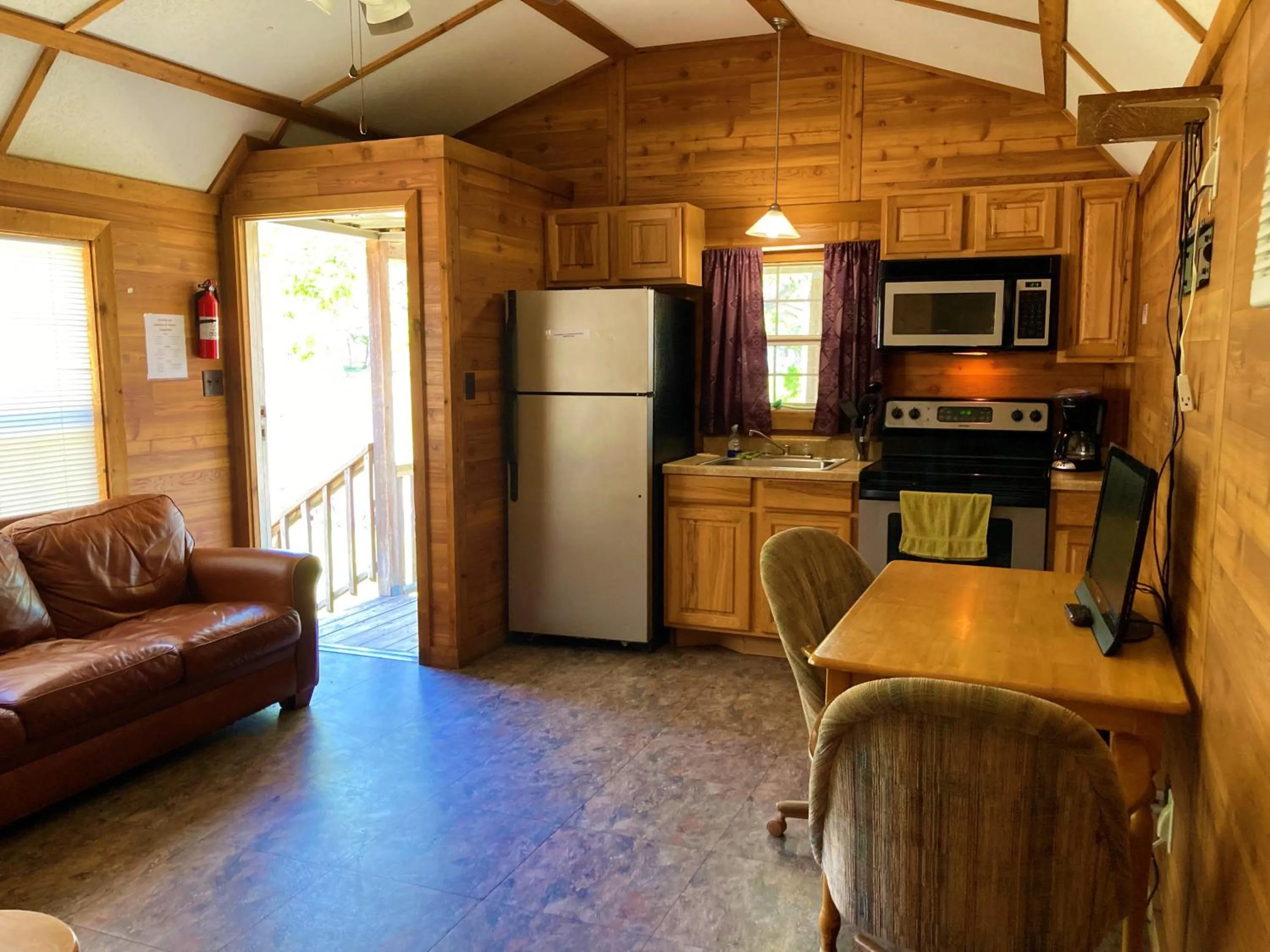 Kitchen or kitchenette in Outback Campground and Marina