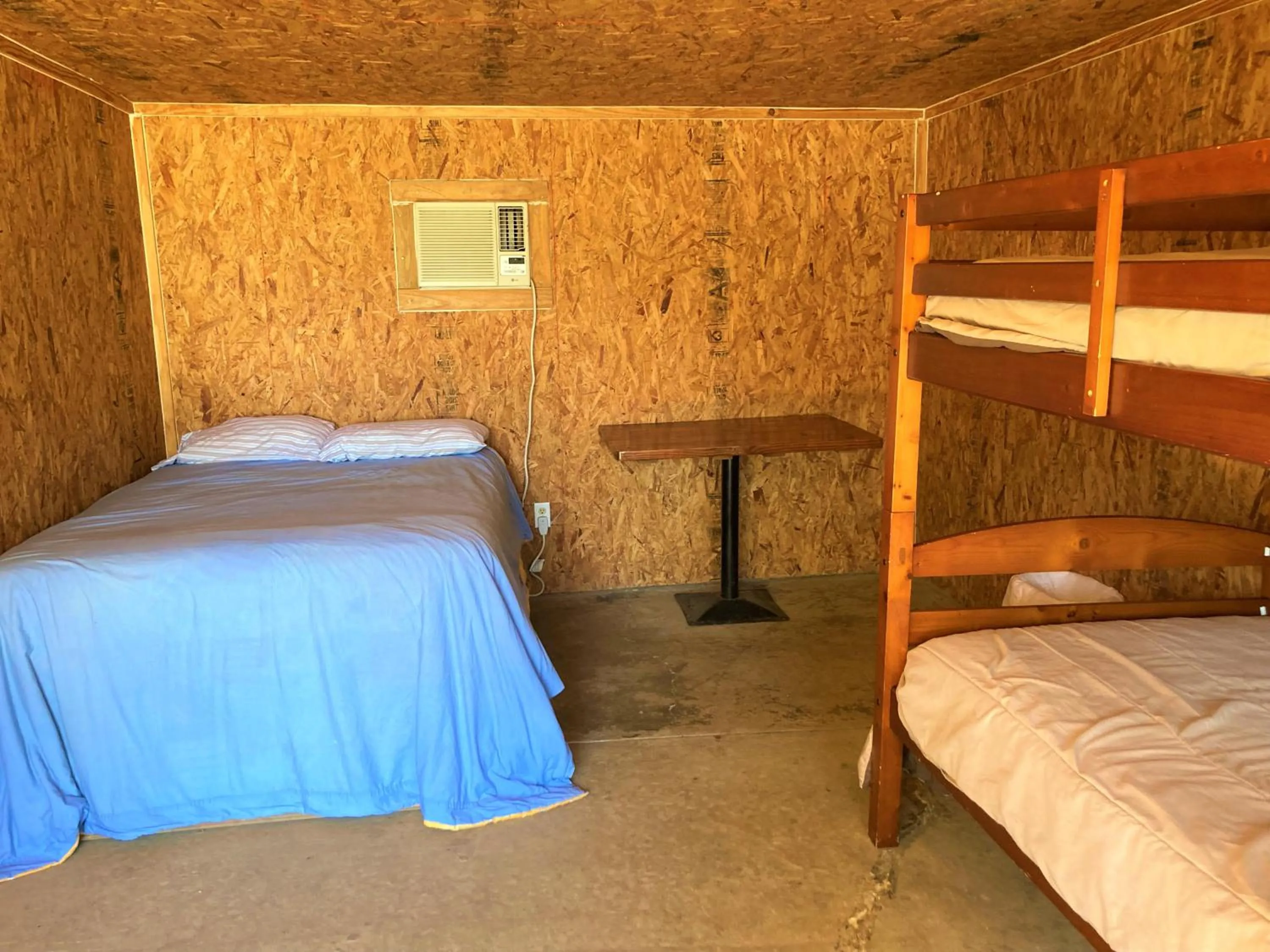 Bed in Outback Campground and Marina