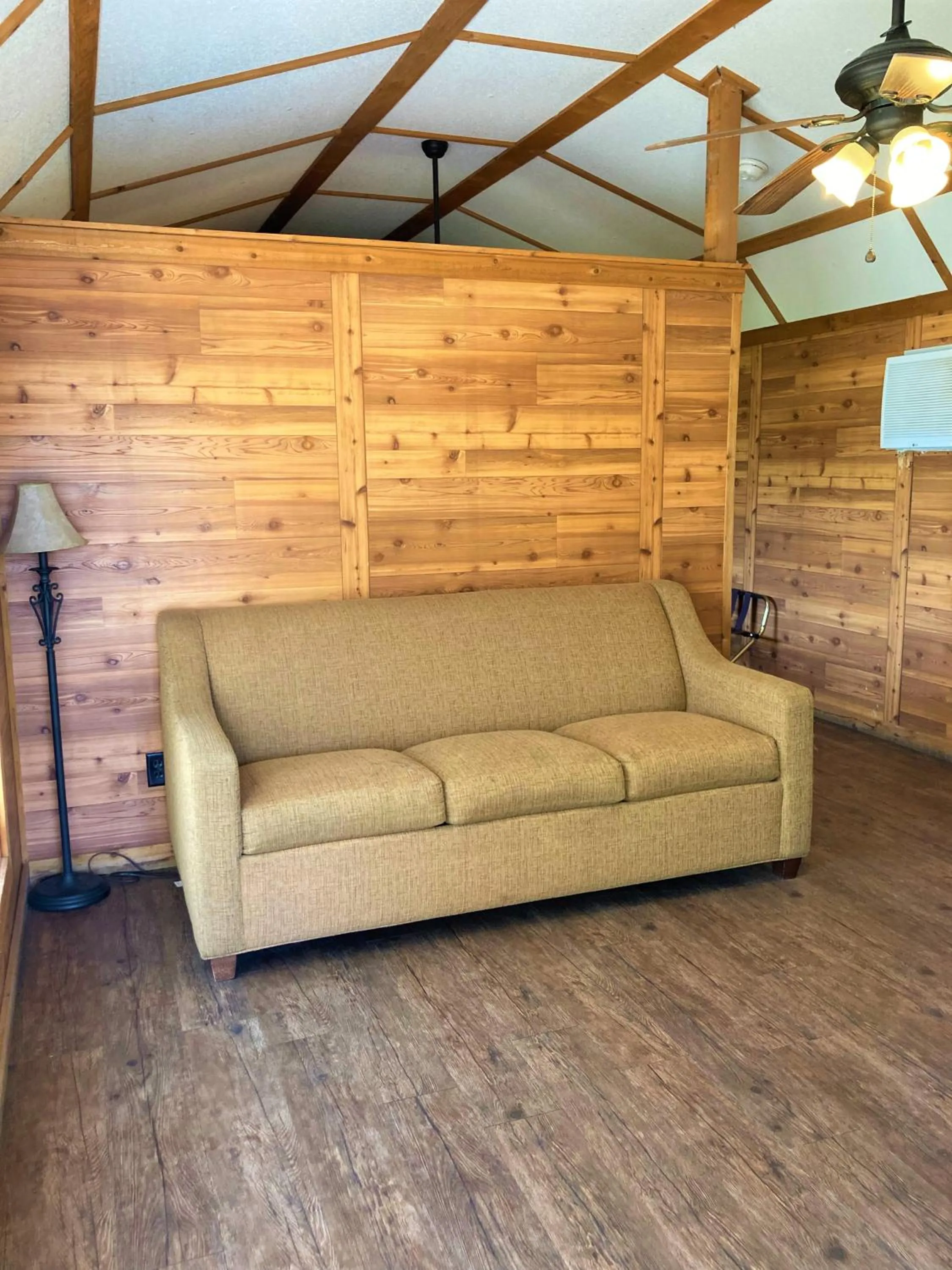 Seating area in Outback Campground and Marina