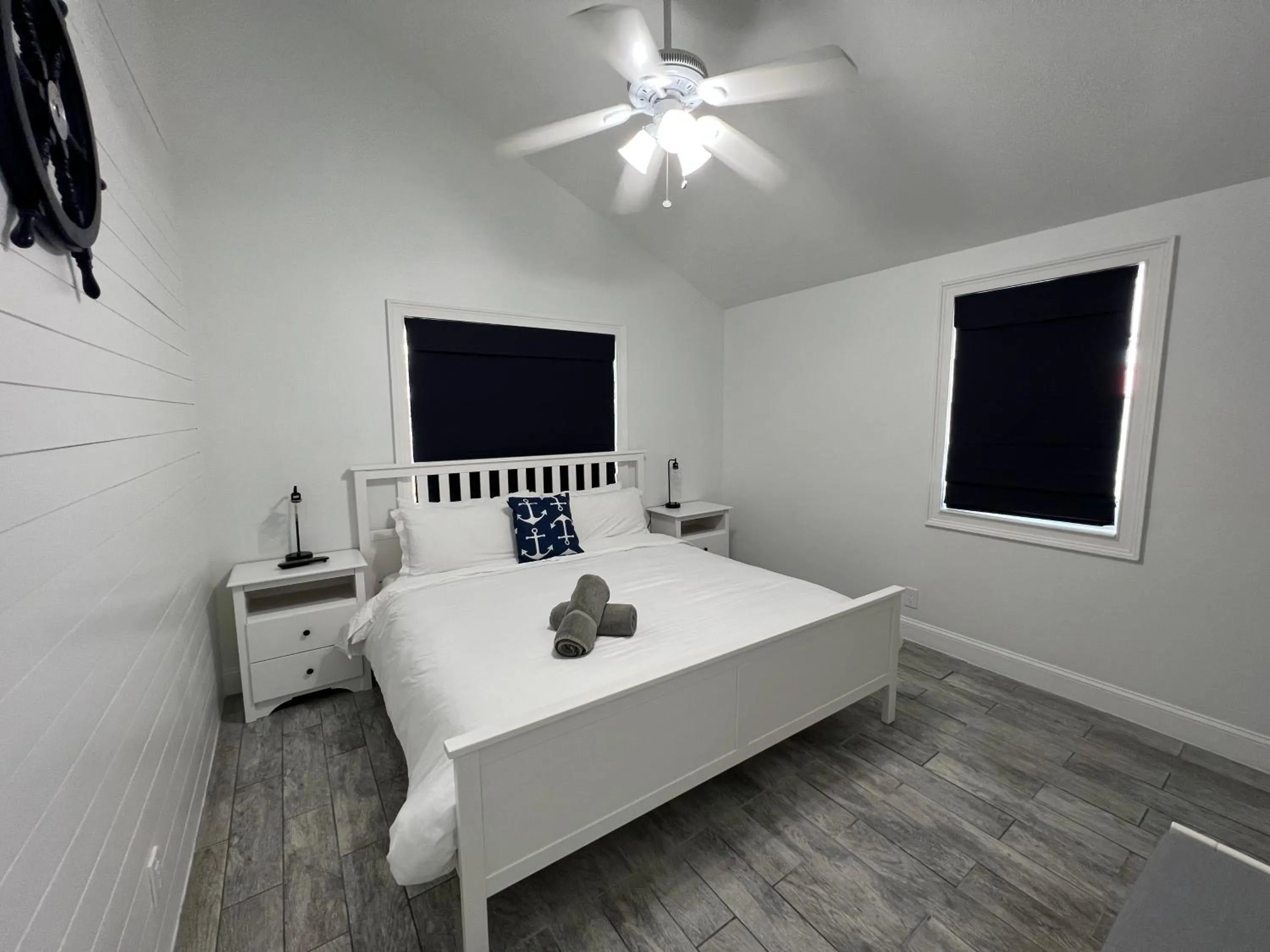 Bed in Blue Waters Treasure Island