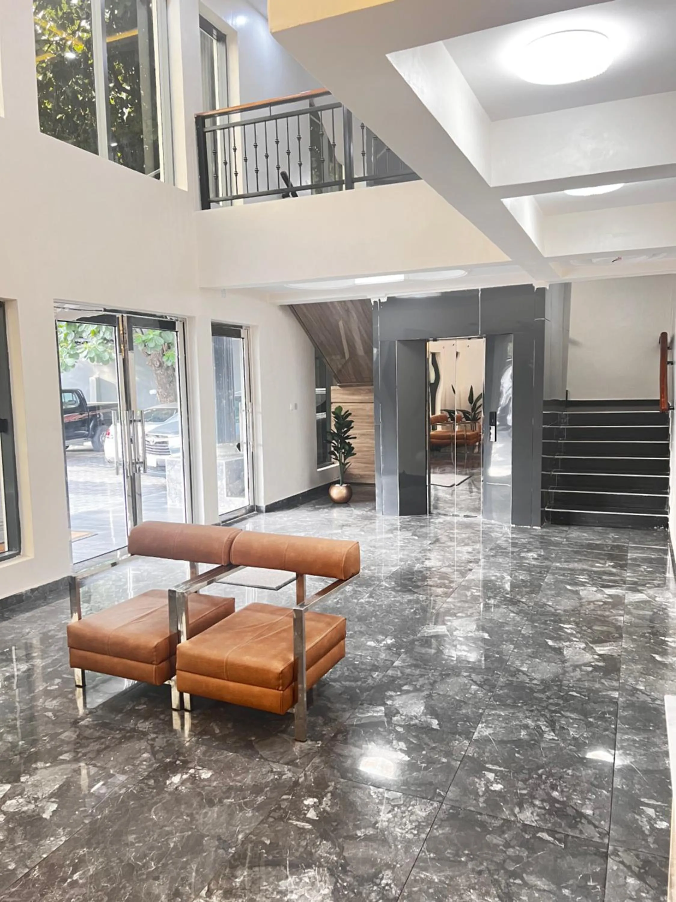 Seating area in De Rigg Place Embassy