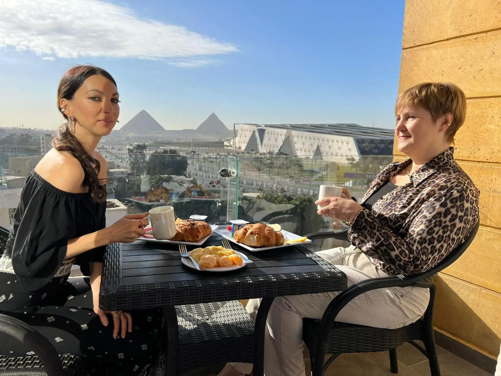 Day in Asia Grand Museum & Pyramids view