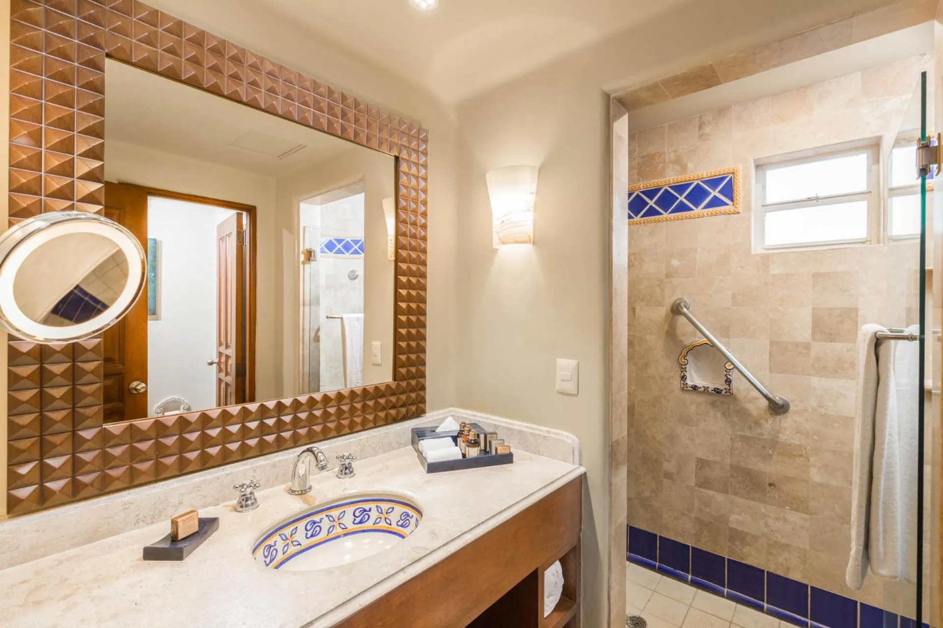 Shower in The Club at Hacienda del Mar